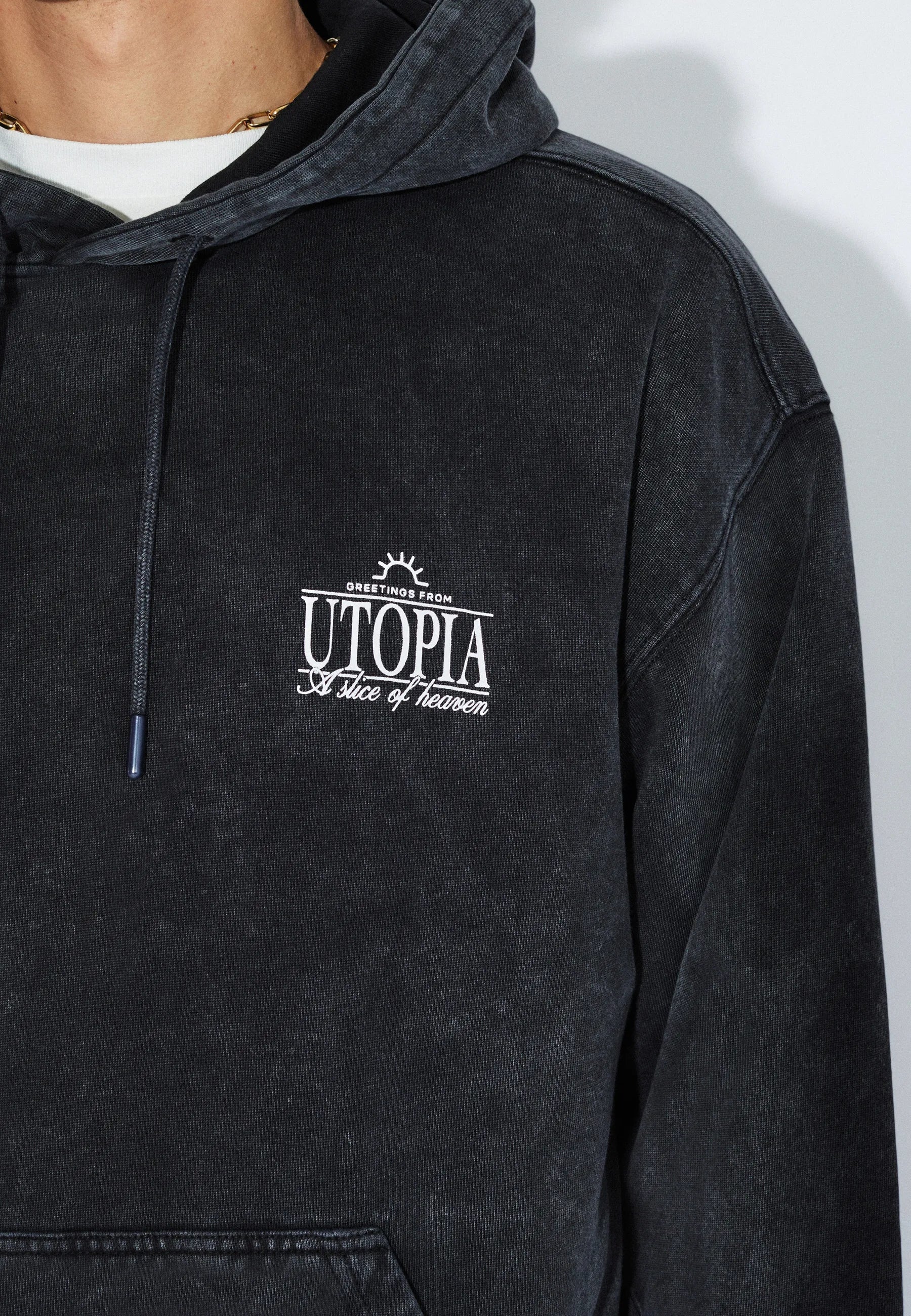 Aiden Hoodie - Washed Black Utopia - Image 7