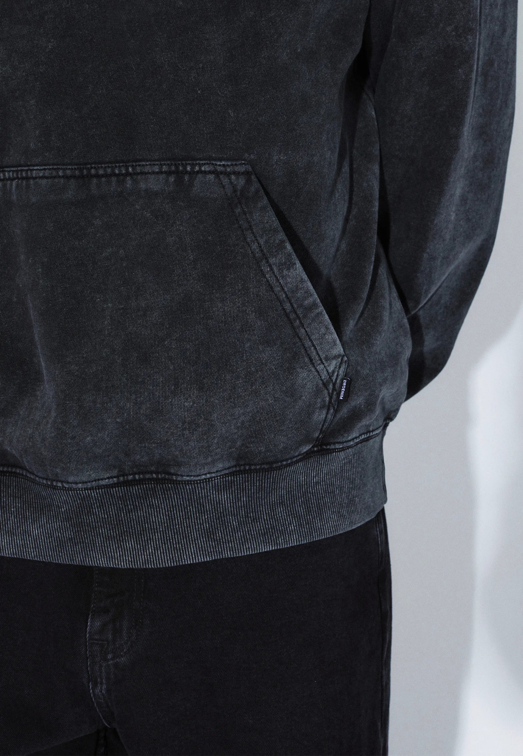Aiden Hoodie - Washed Black Utopia - Image 8
