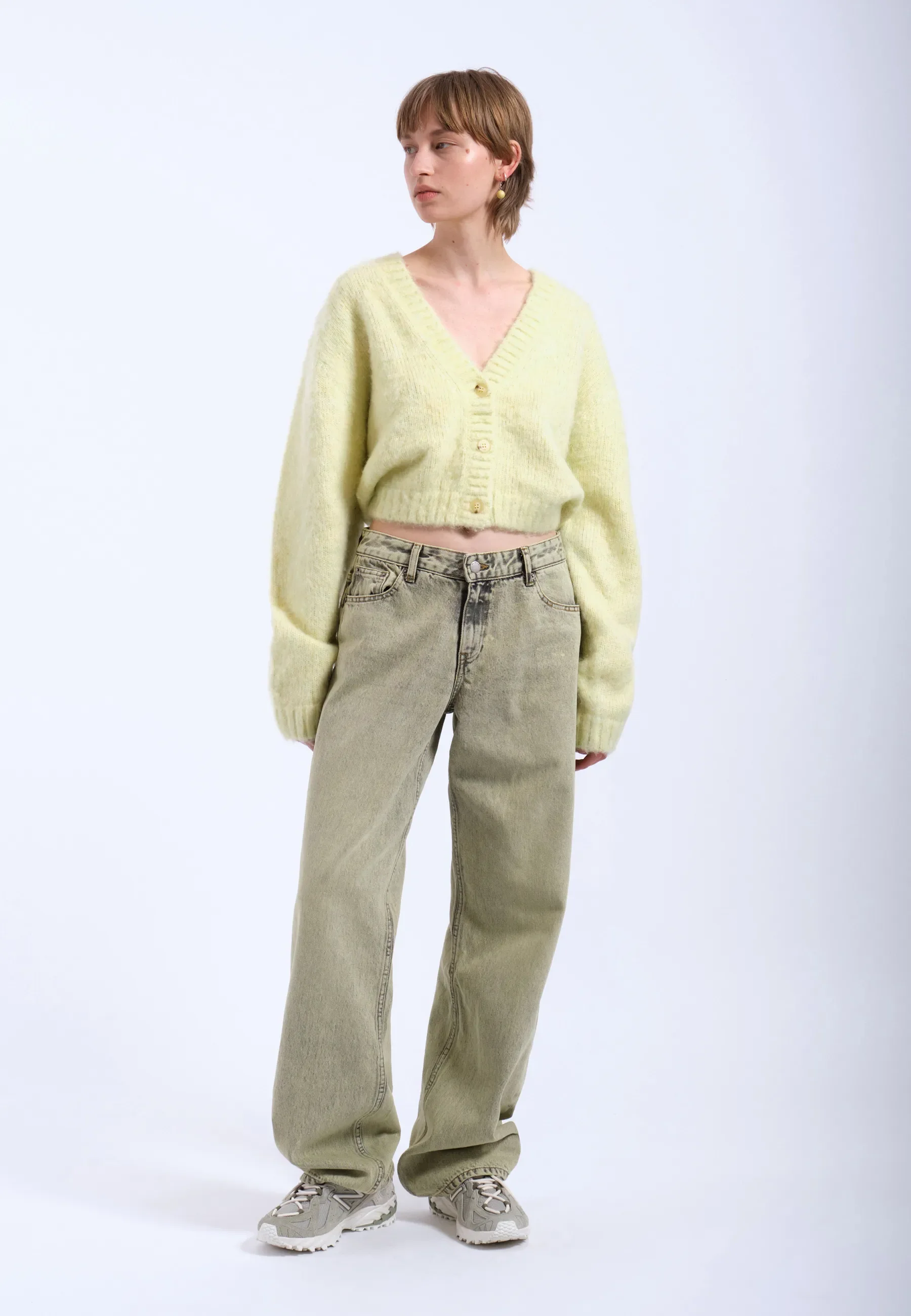 Betty Cardigan - Brushed Light Yellow - Image 3