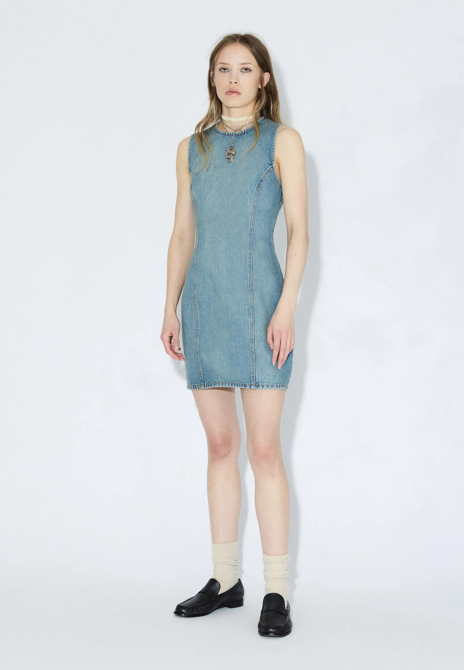 Calista Dress - Stream Sky Aged - Image 3