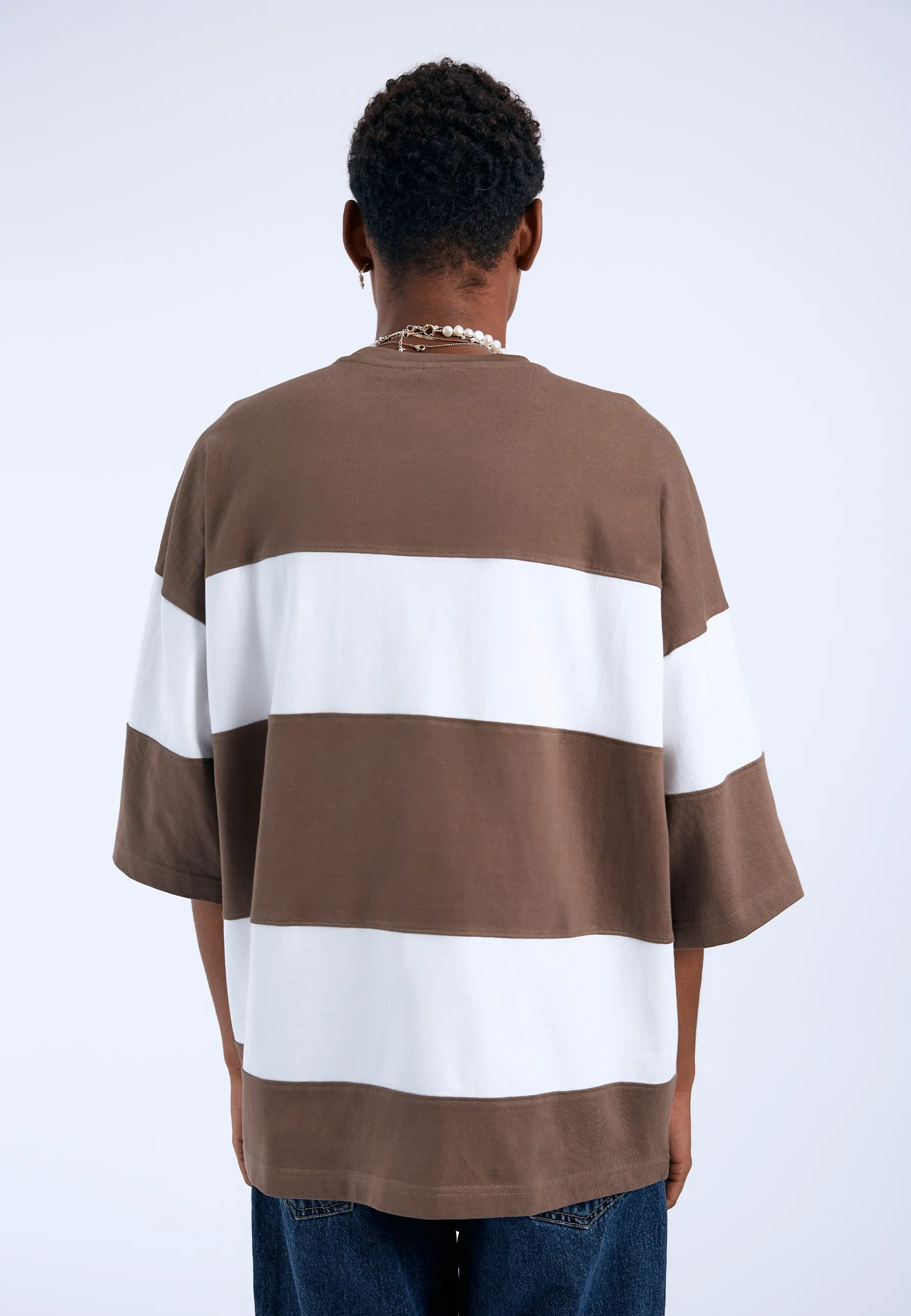 Curtis Tee - Morel Stripe - Image 3