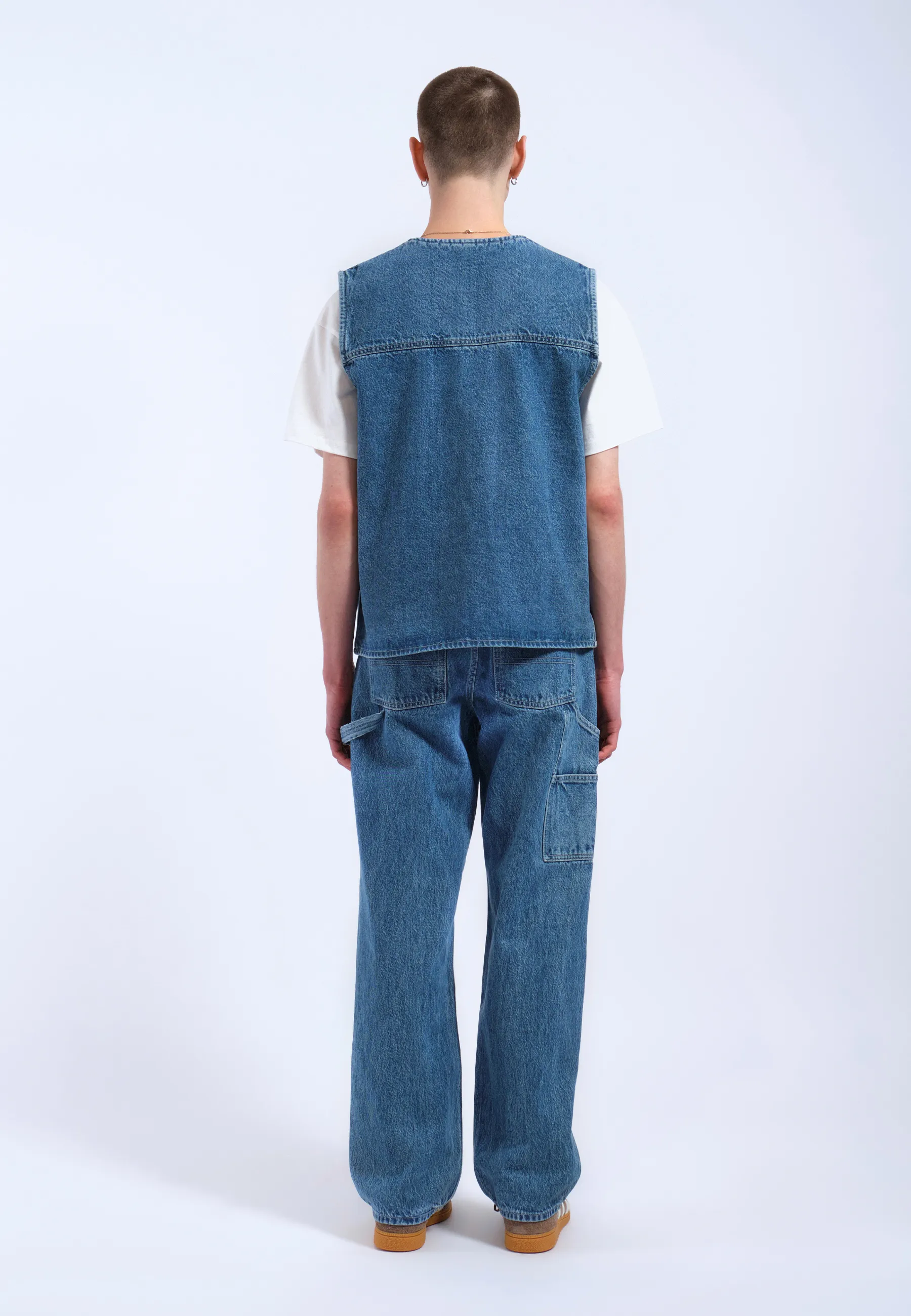 Denver Worker Vest - Stream Sky Retro Contrast - Image 7