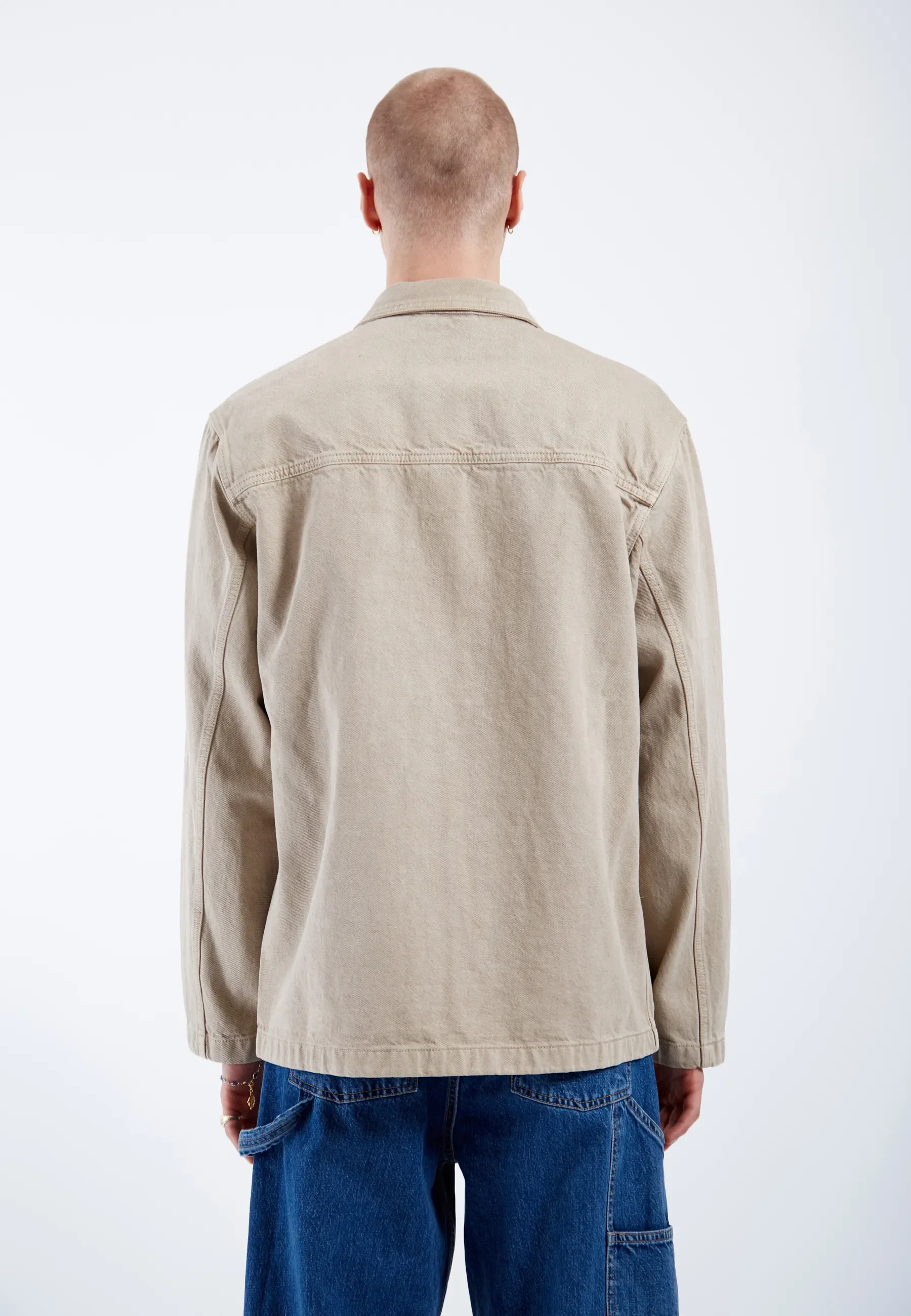 Devon Worker Jacket - Greige - Image 10