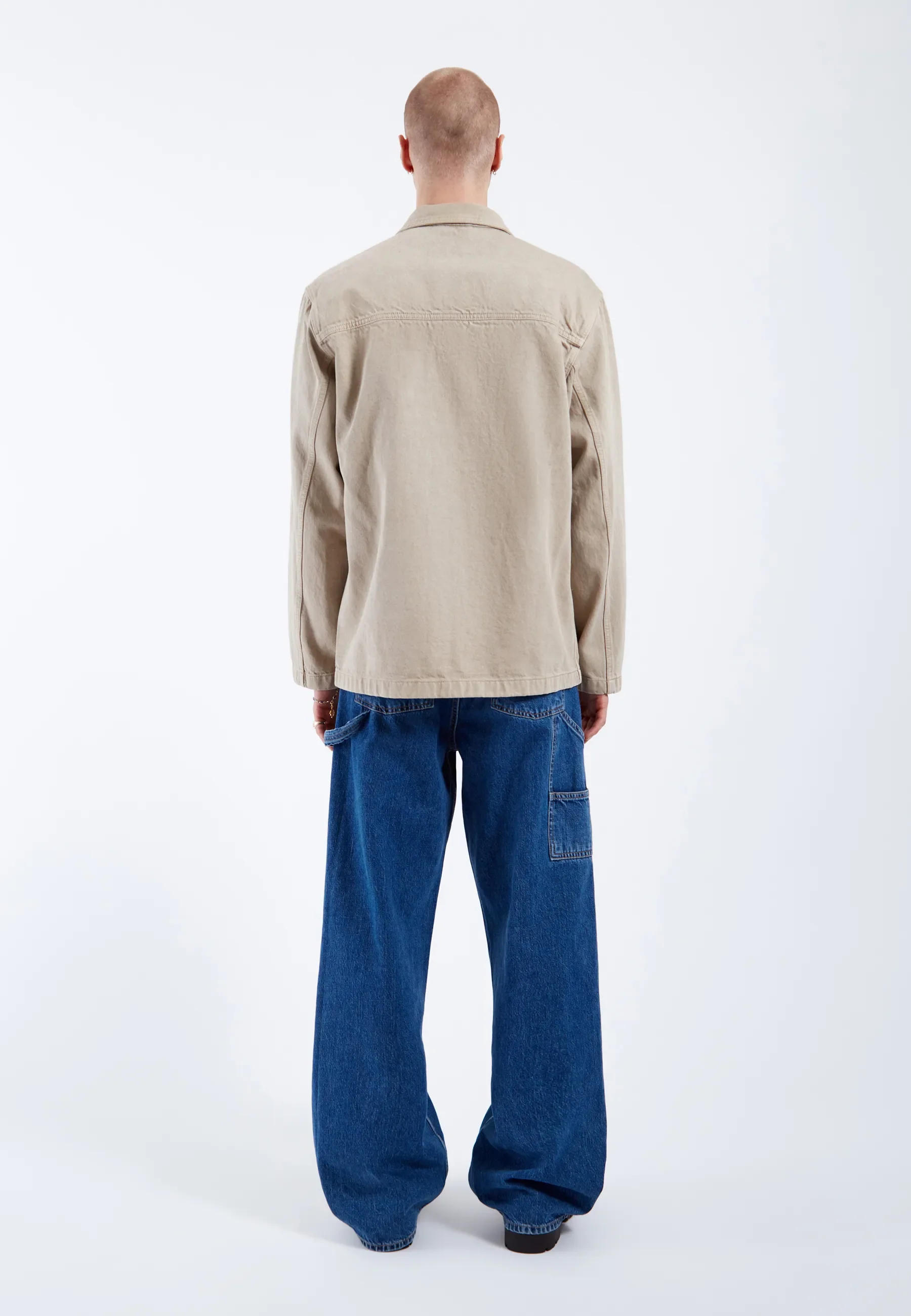Devon Worker Jacket - Greige - Image 11