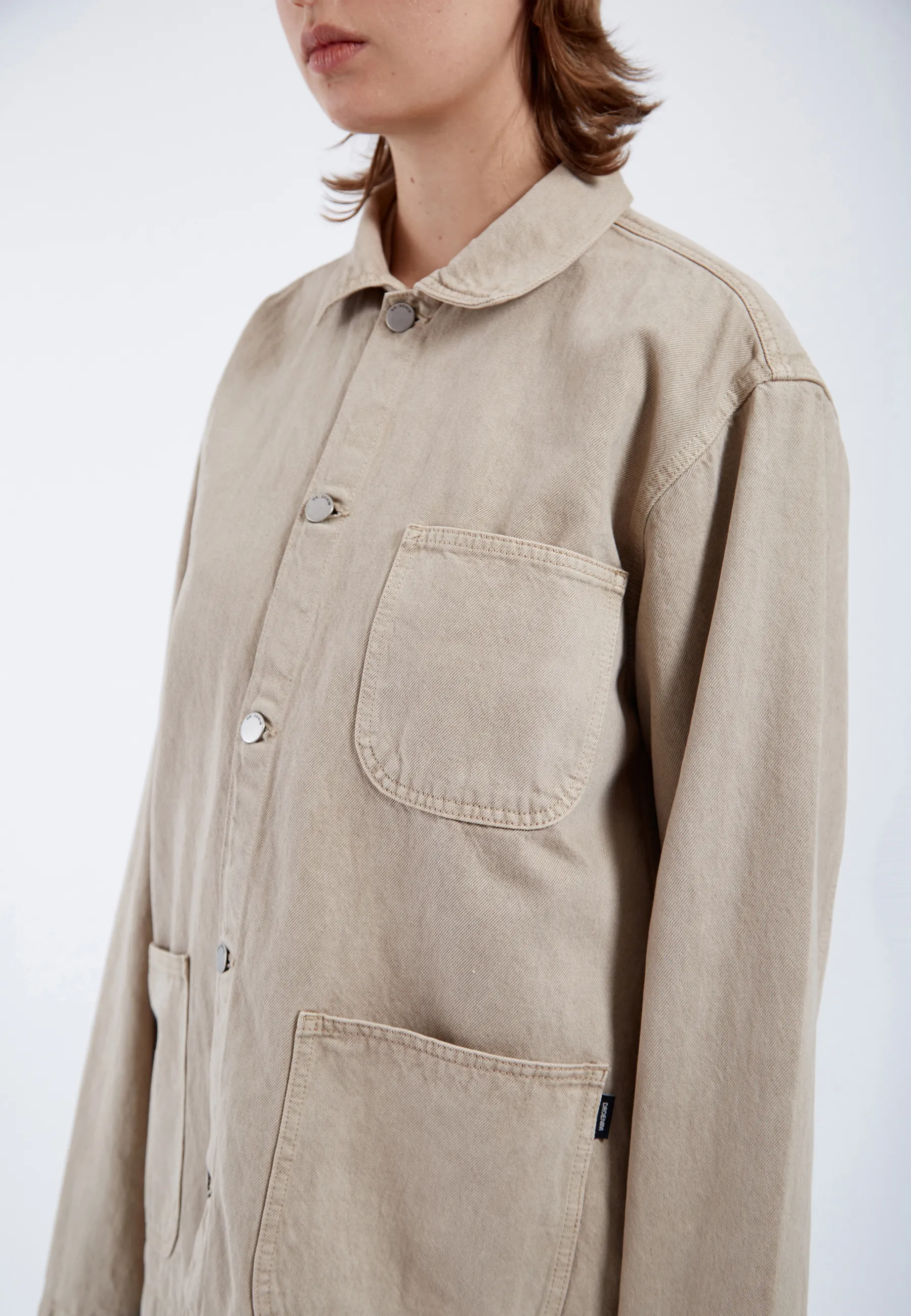Devon Worker Jacket - Greige - Image 12