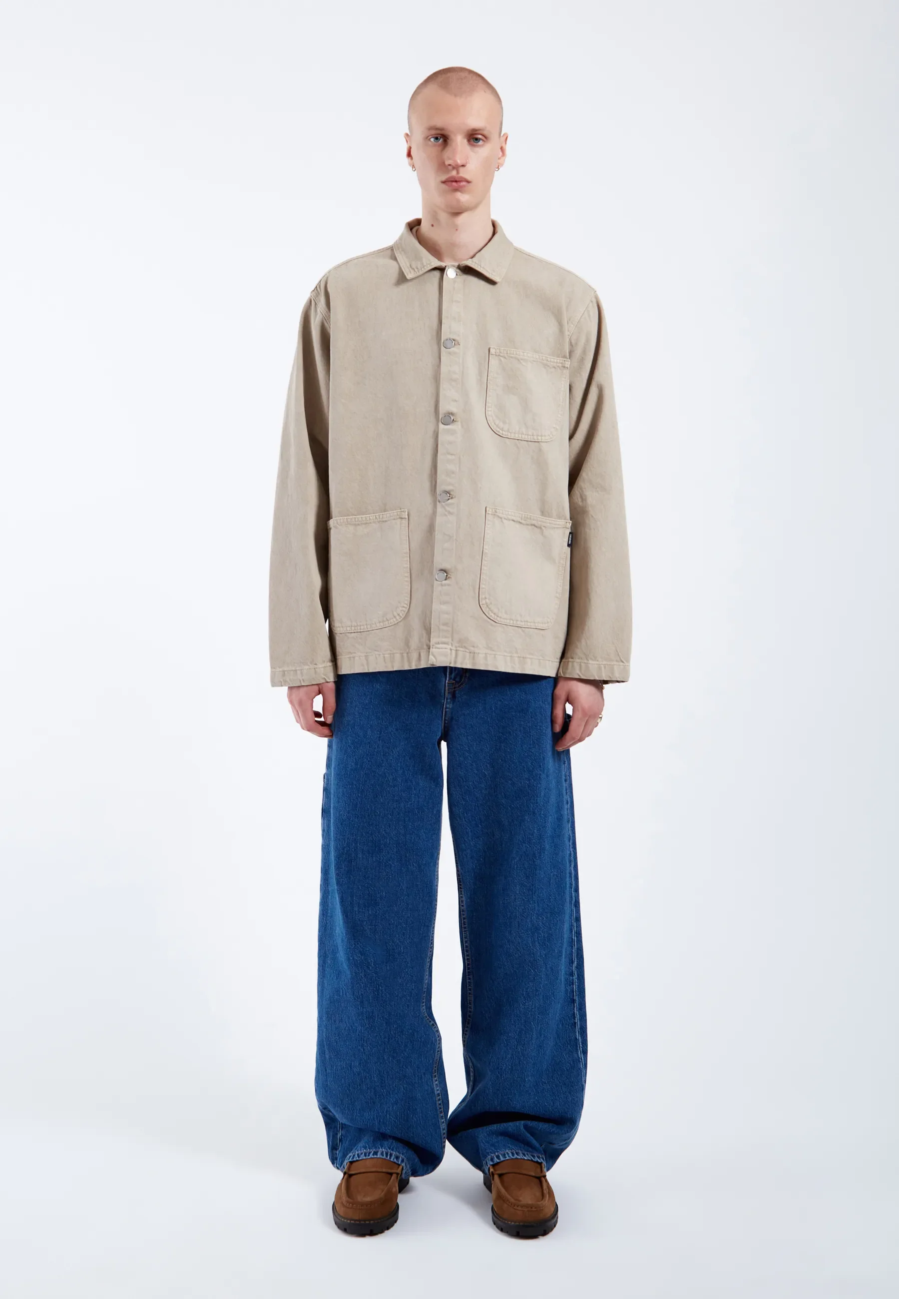 Devon Worker Jacket - Greige - Image 7