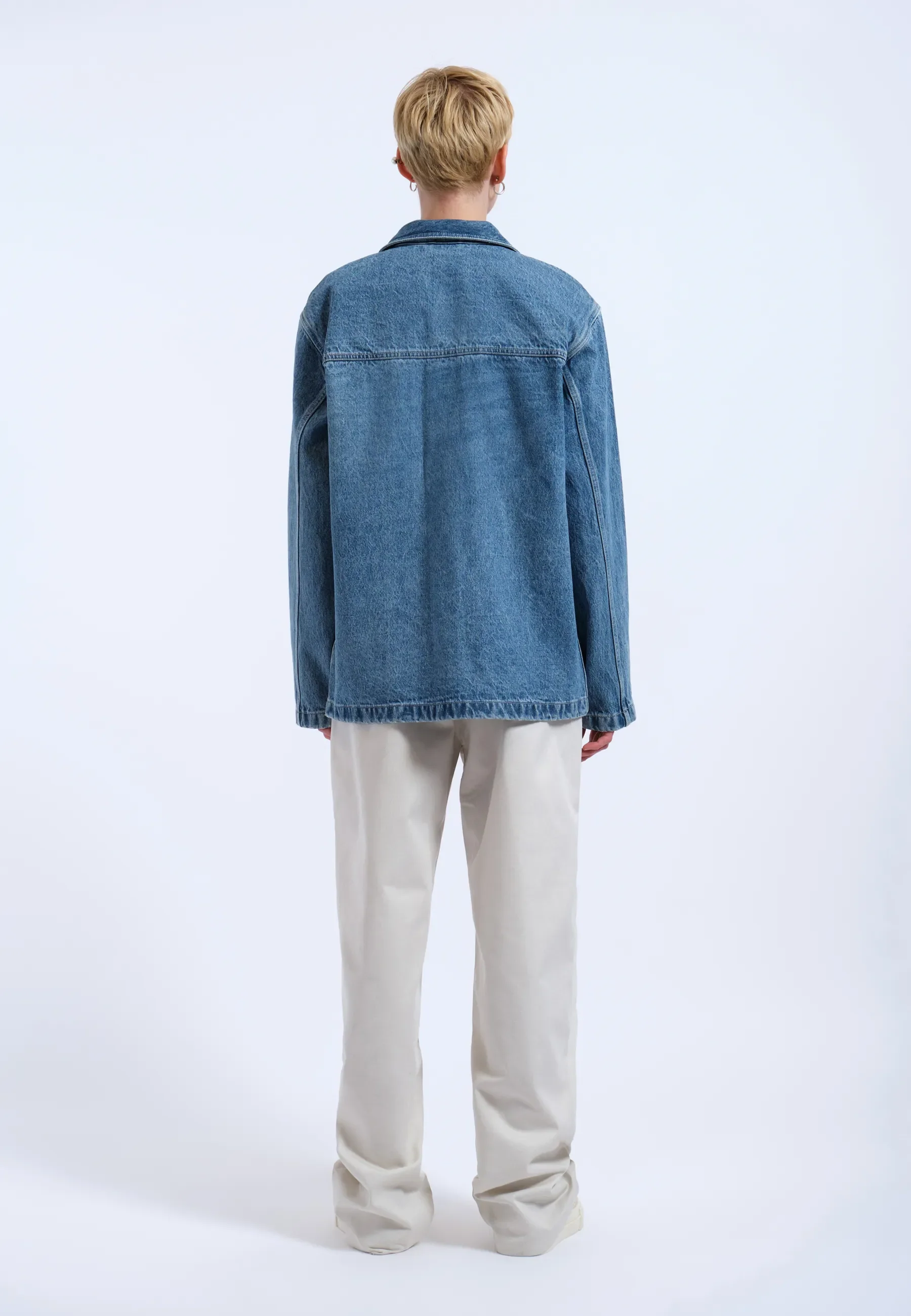 Devon Worker Jacket - Stream Sky Retro Contrast - Image 9
