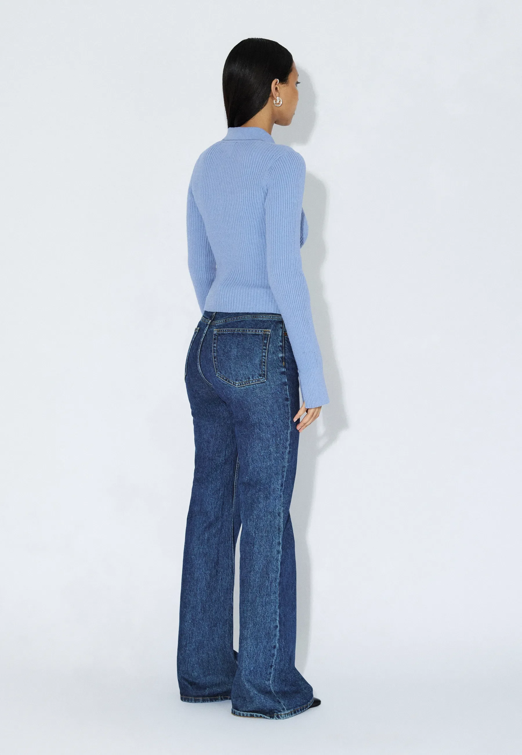 Eliza Knit Top - Dull Blue - Image 4