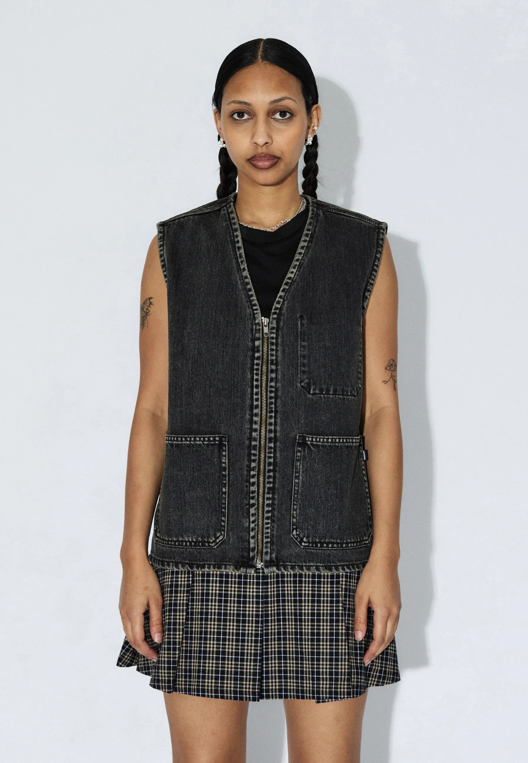 Enver Worker Vest - Aged Black - Image 5
