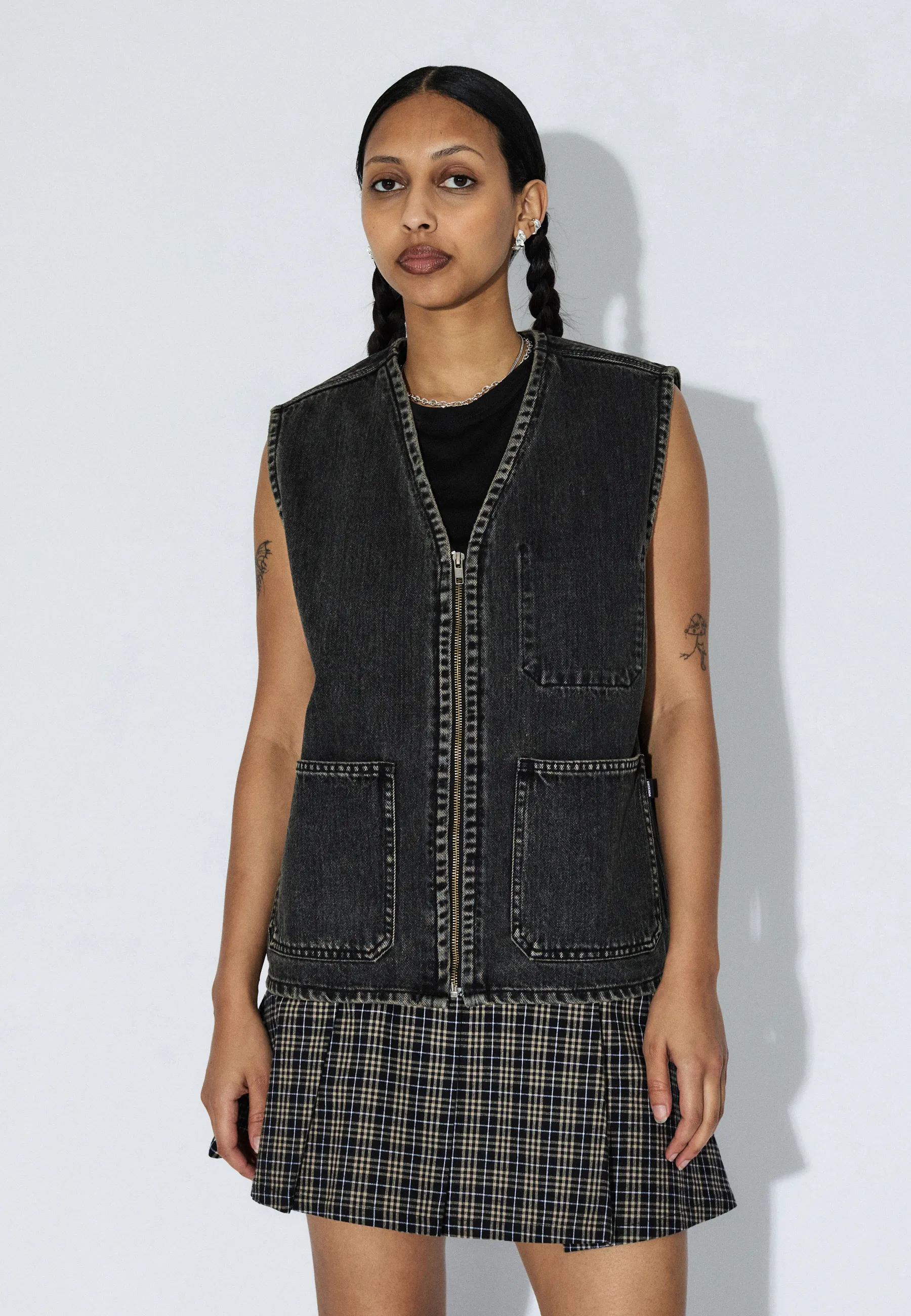 Enver Worker Vest - Aged Black - Image 6