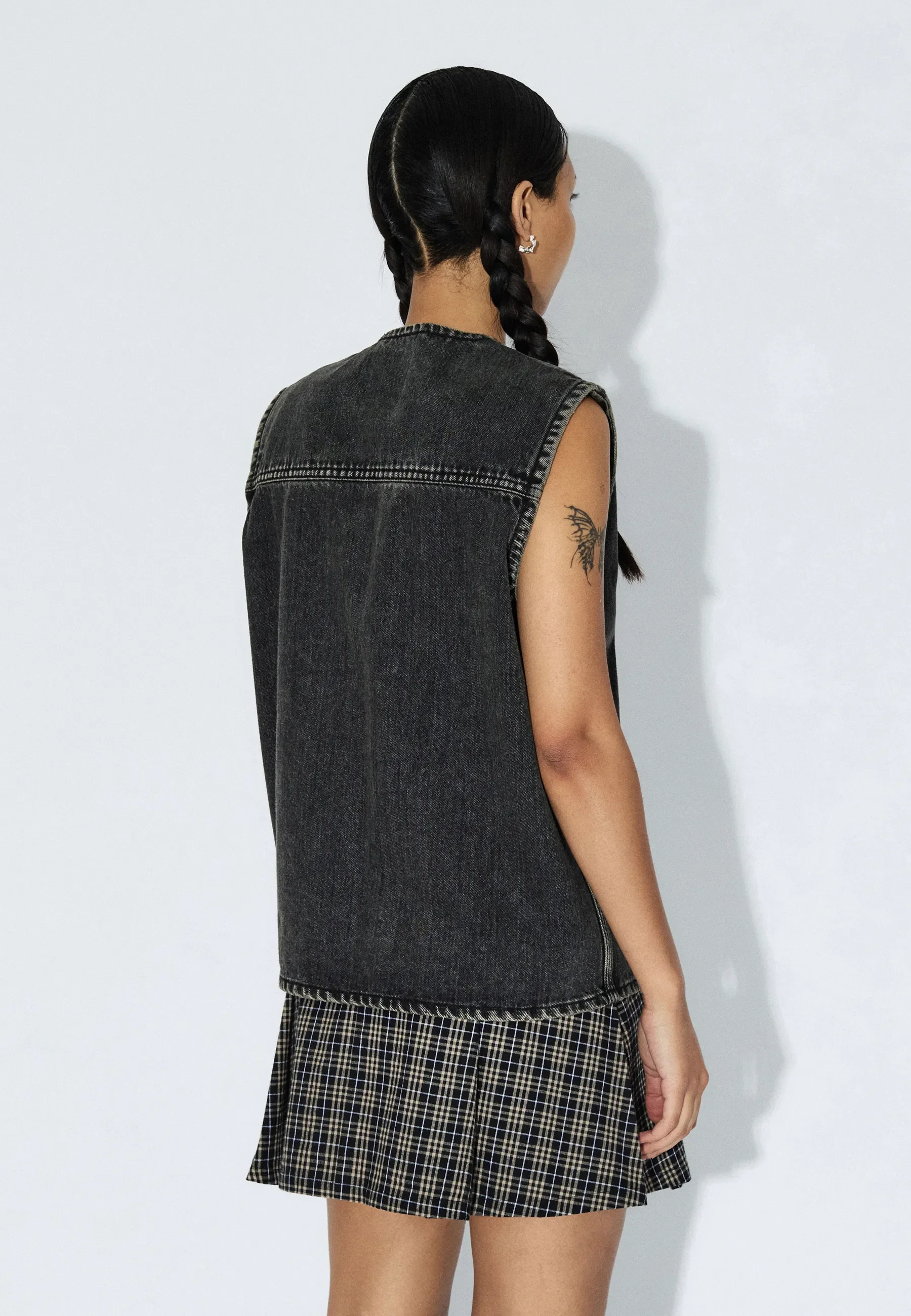 Enver Worker Vest - Aged Black - Image 7
