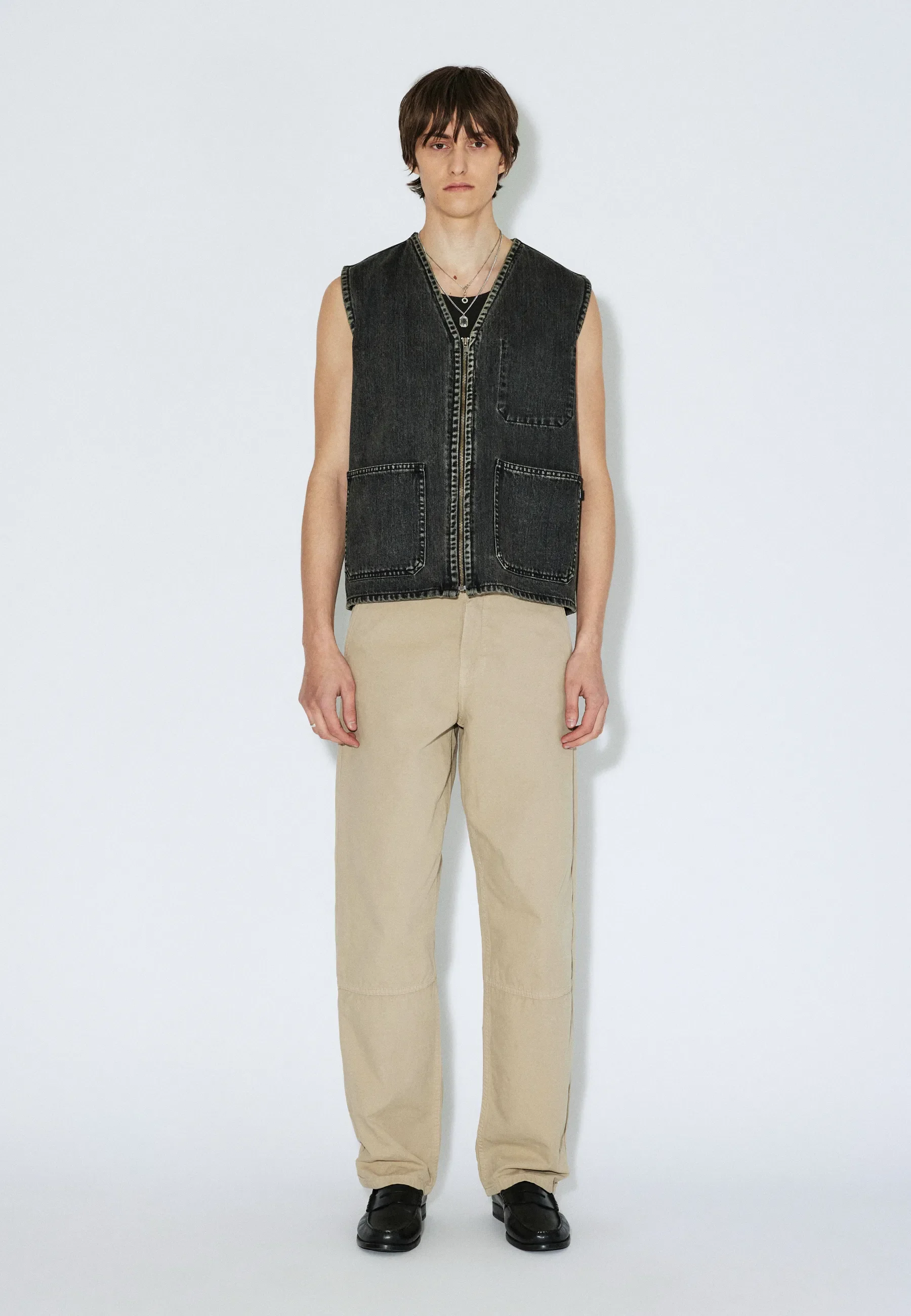 Enver Worker Vest - Aged Black - Image 9
