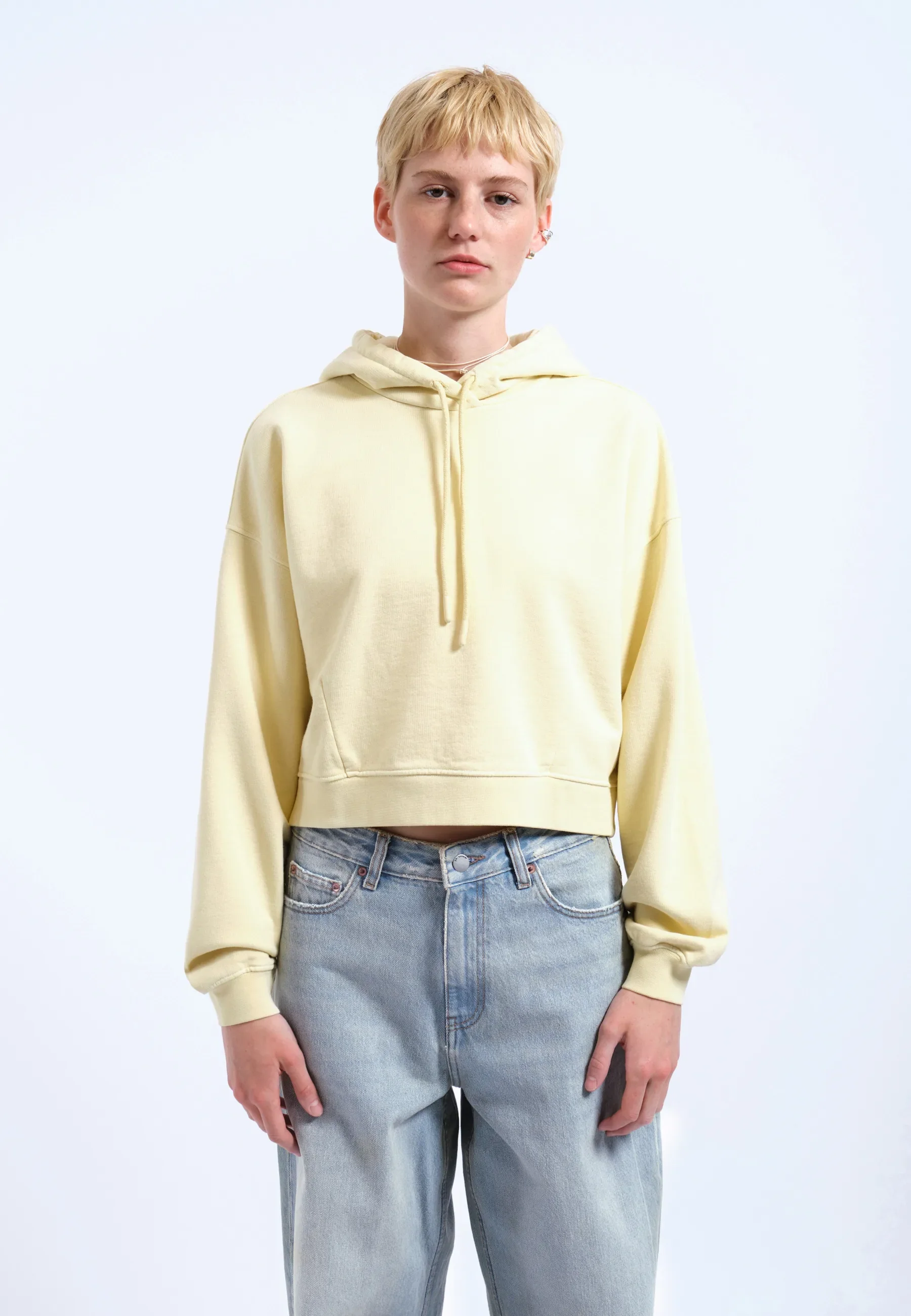 Ethel Hoodie - Washed Light Yellow - Image 4