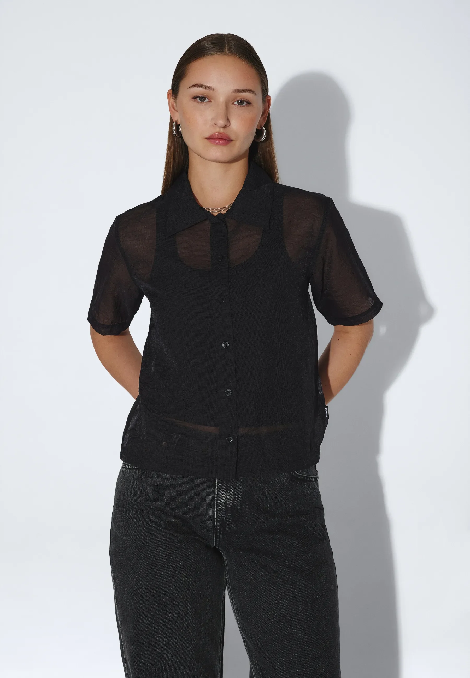Hollow Shirt - Black - Image 5