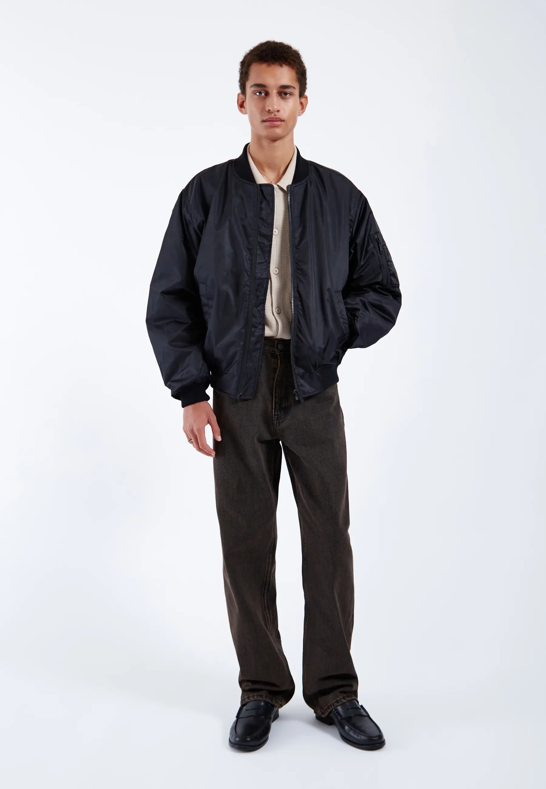 Jarvis Bomber Jacket - Black - Image 12
