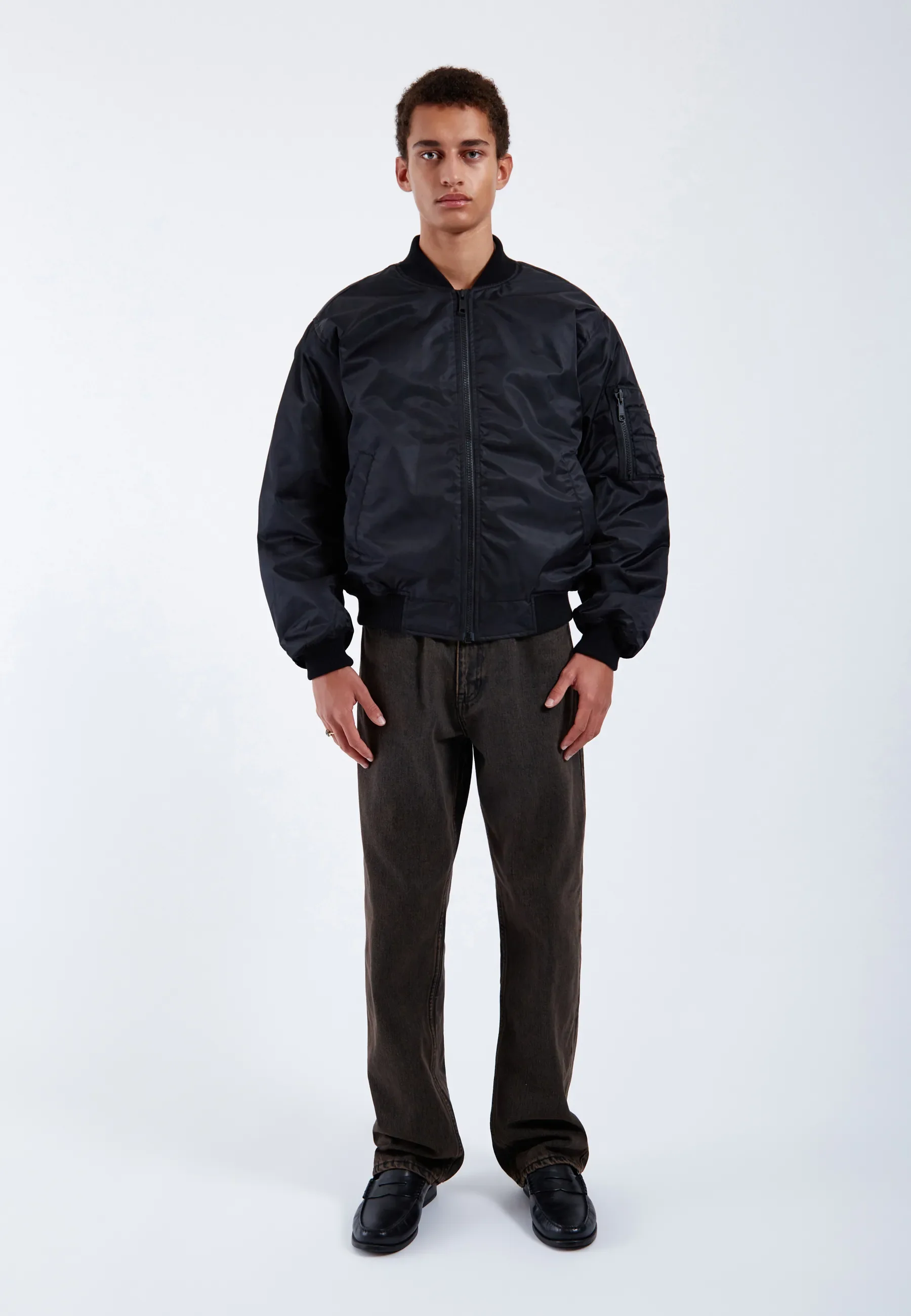Jarvis Bomber Jacket - Black - Image 5
