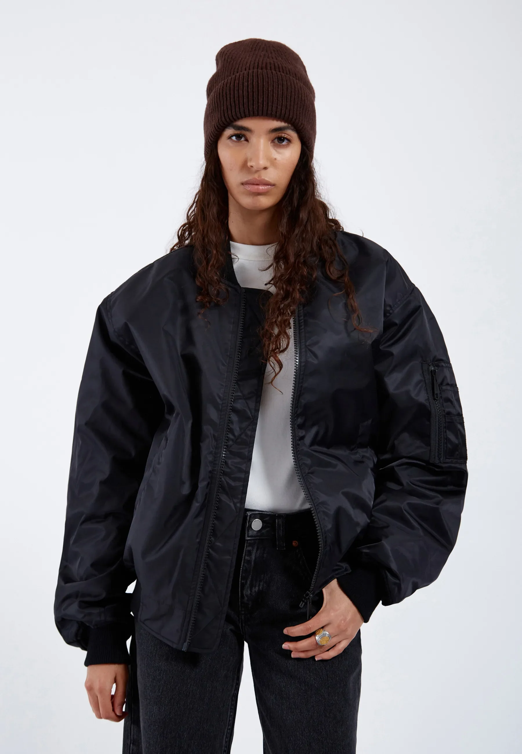 Jarvis Bomber Jacket - Black - Image 8