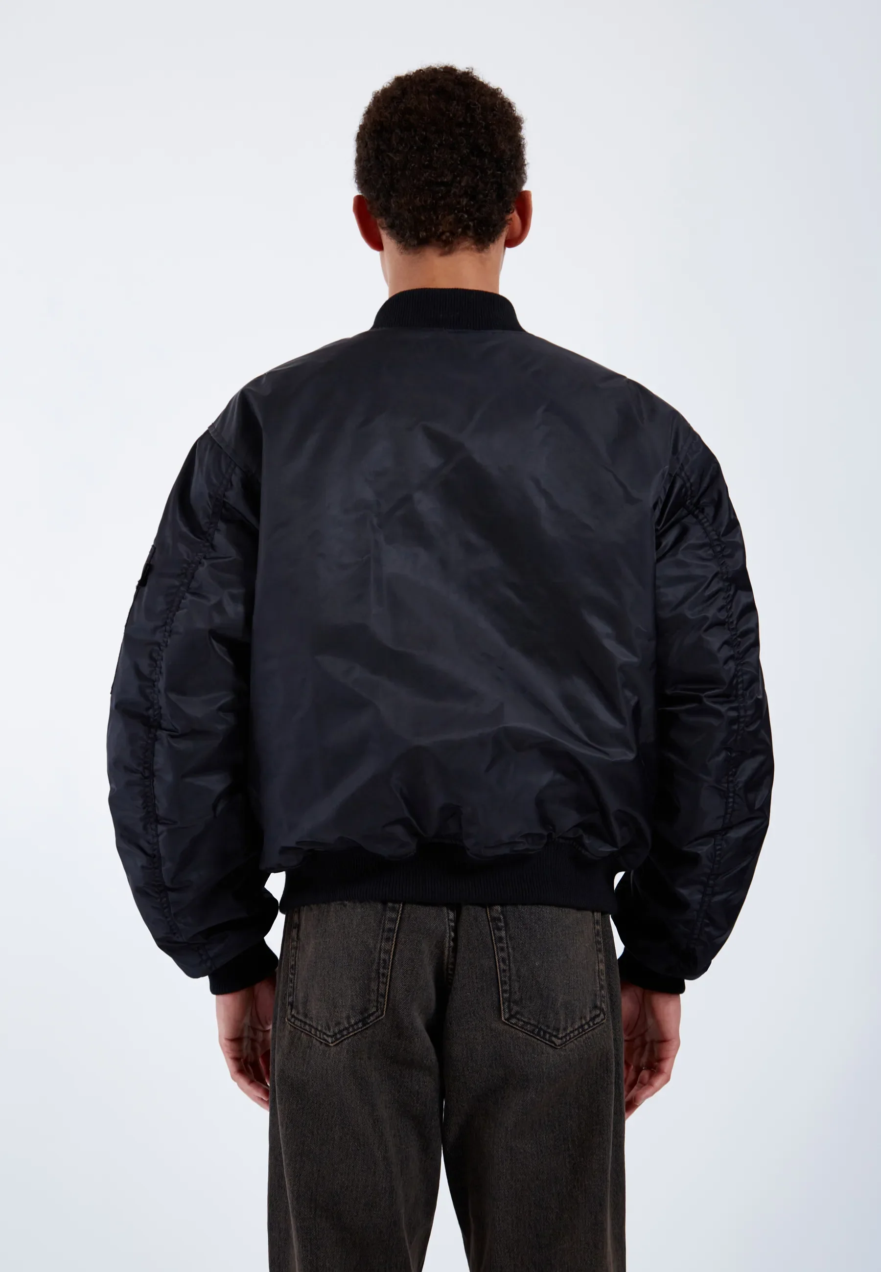 Jarvis Bomber Jacket - Black - Image 9