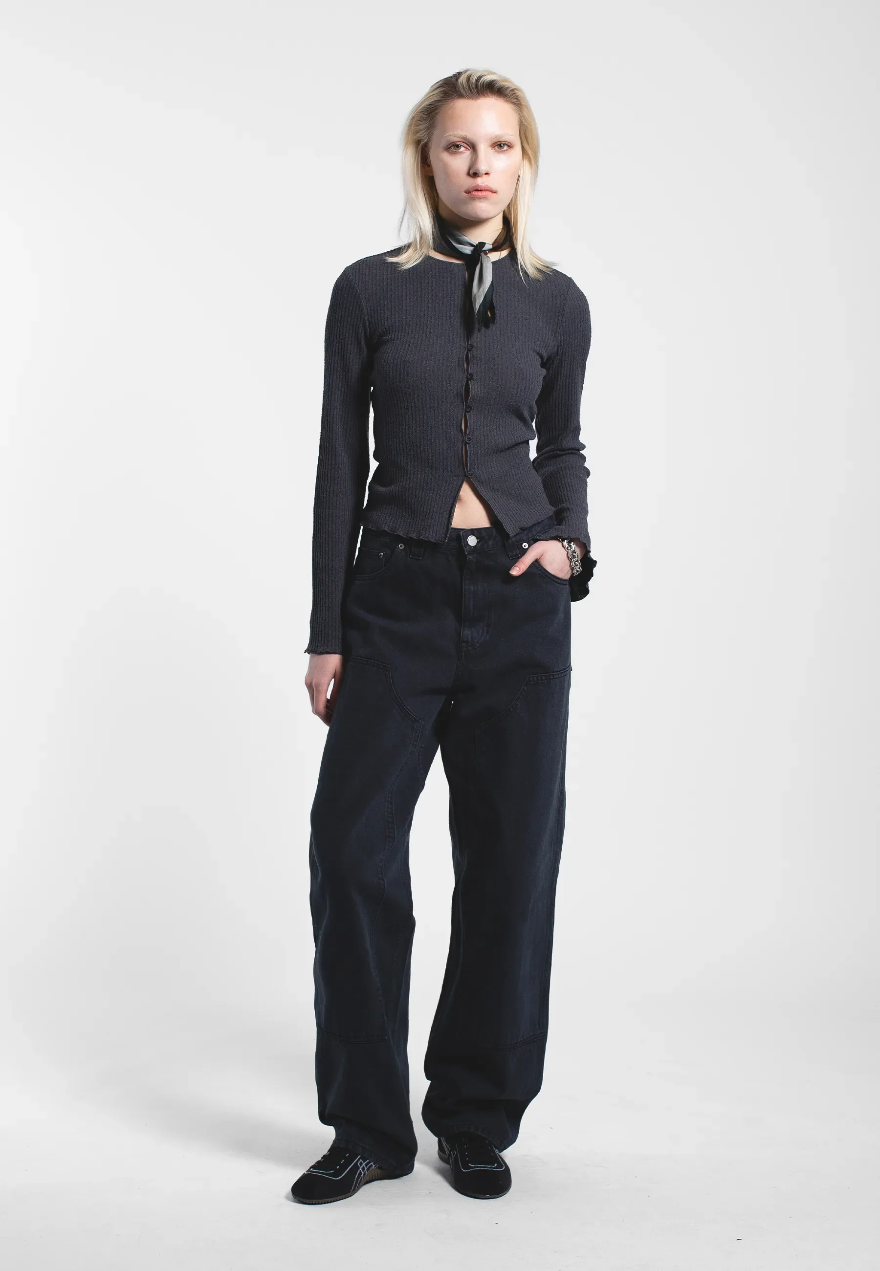 Jena Double Knee - Dark Grey
