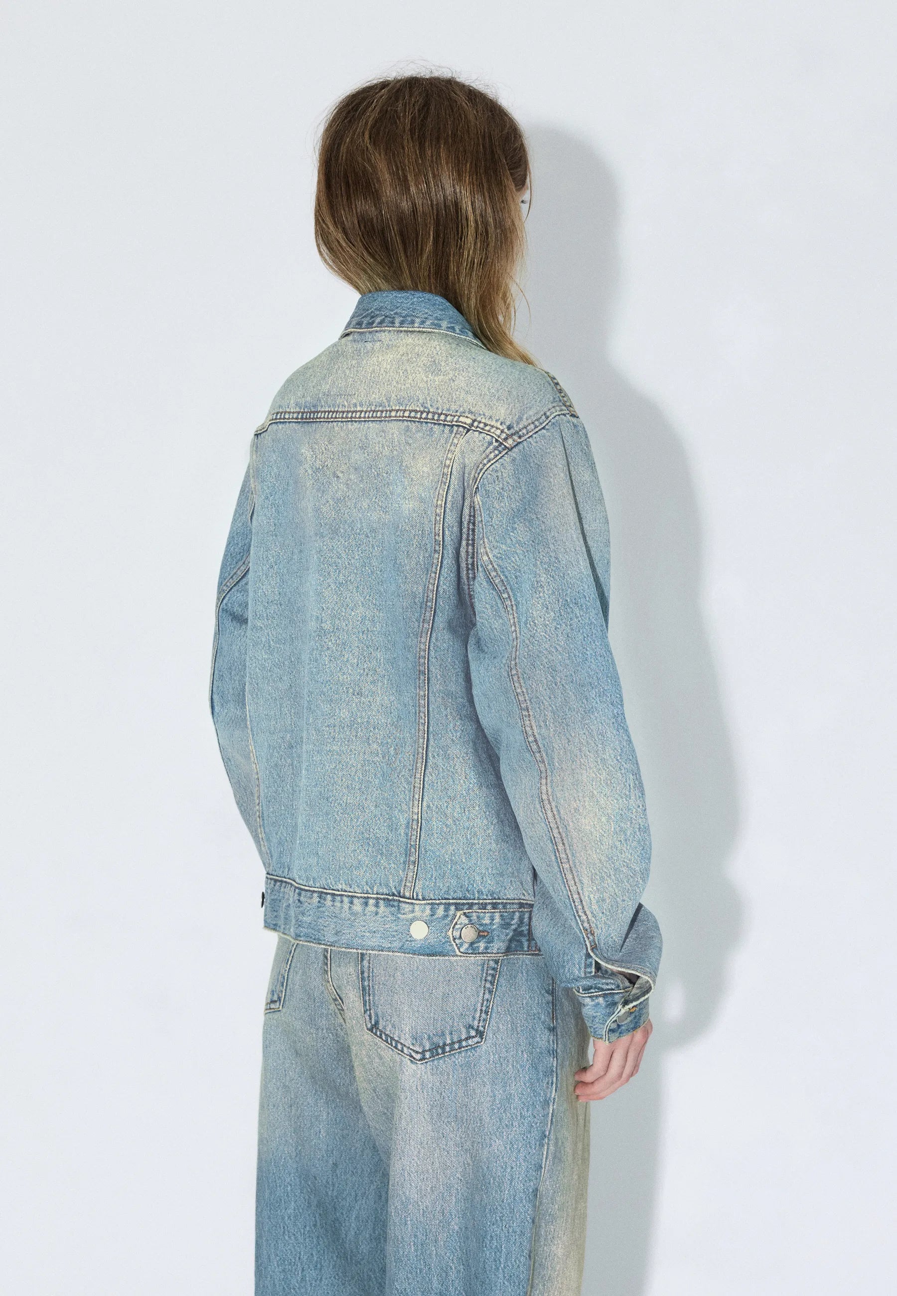 Joey Trucker Jacket - Stream Sky Aged - Image 12
