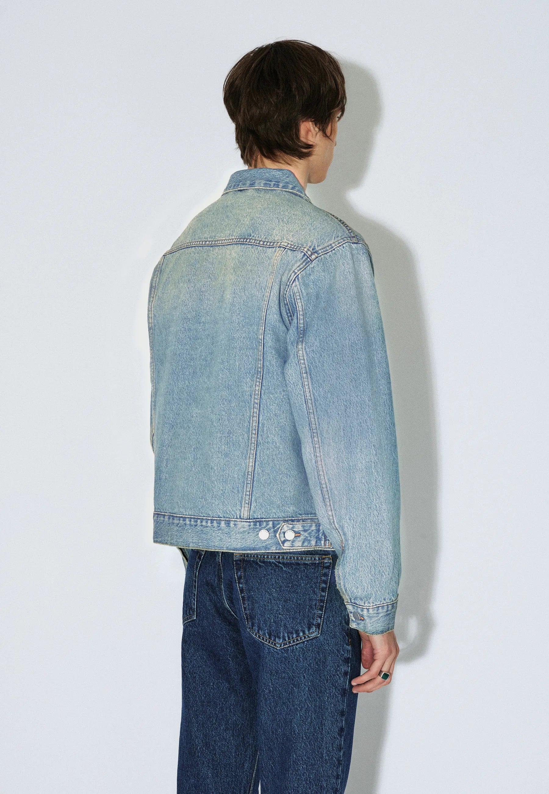 Joey Trucker Jacket - Stream Sky Aged - Image 13