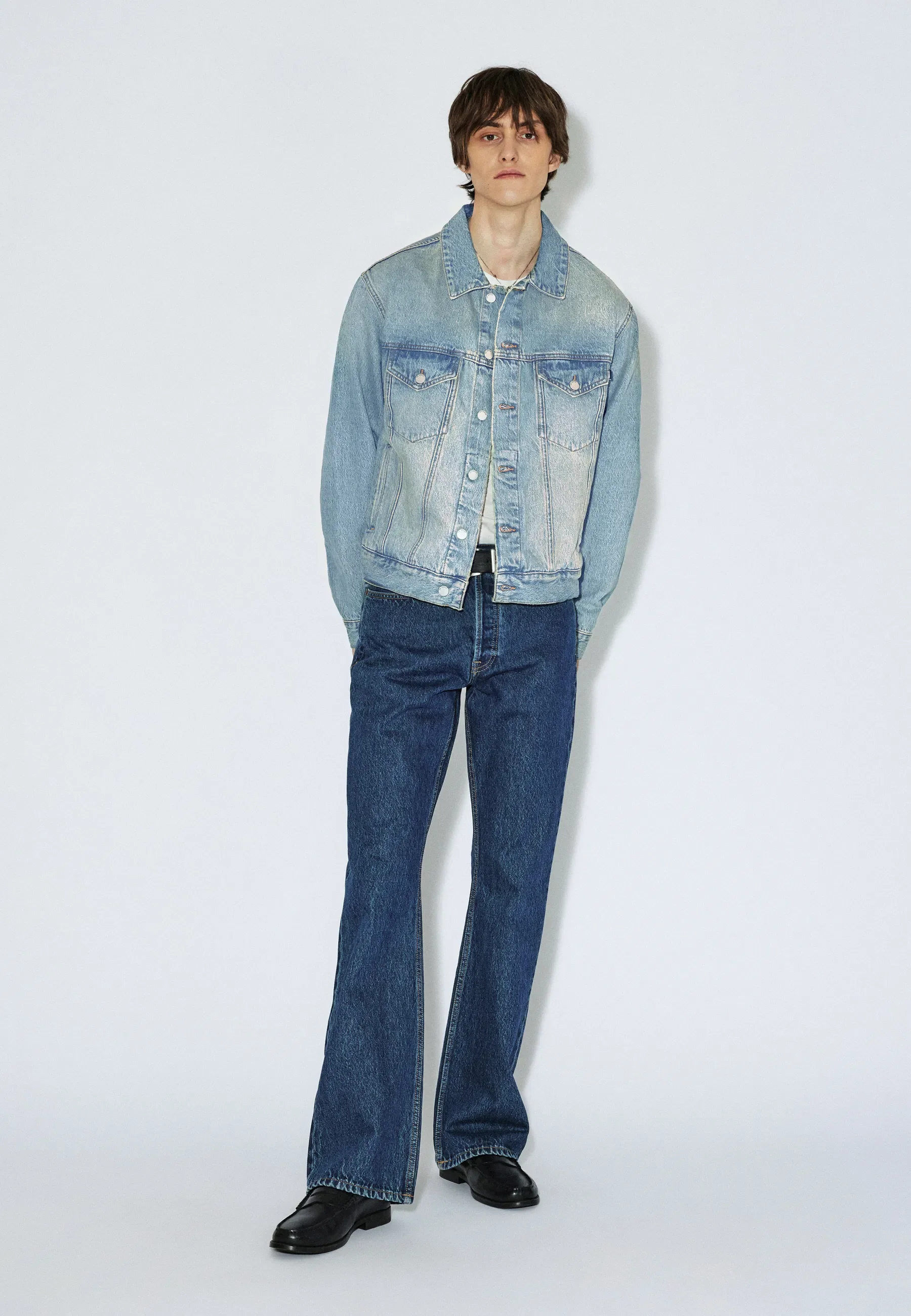 Joey Trucker Jacket - Stream Sky Aged - Image 4