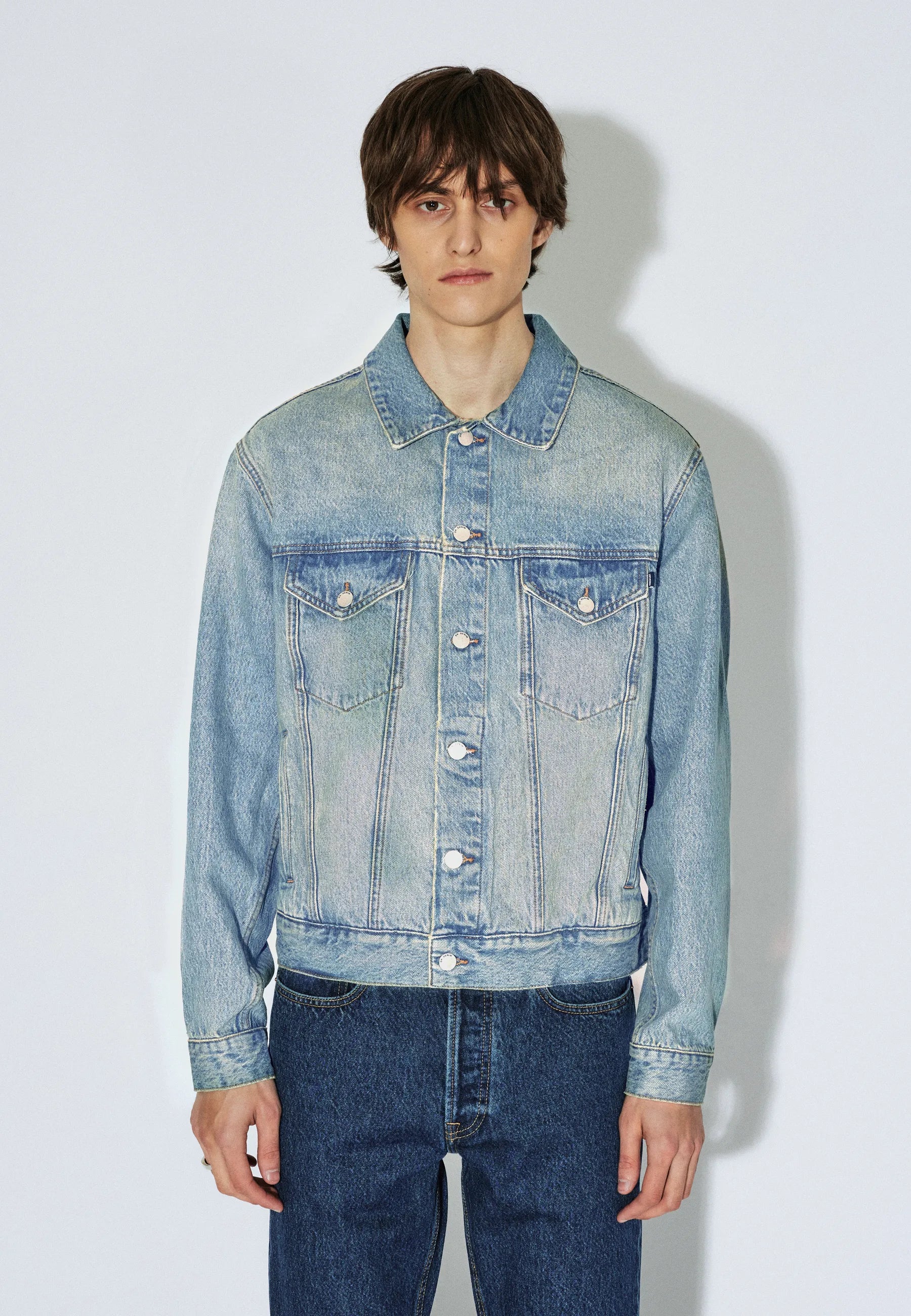 Joey Trucker Jacket - Stream Sky Aged - Image 8