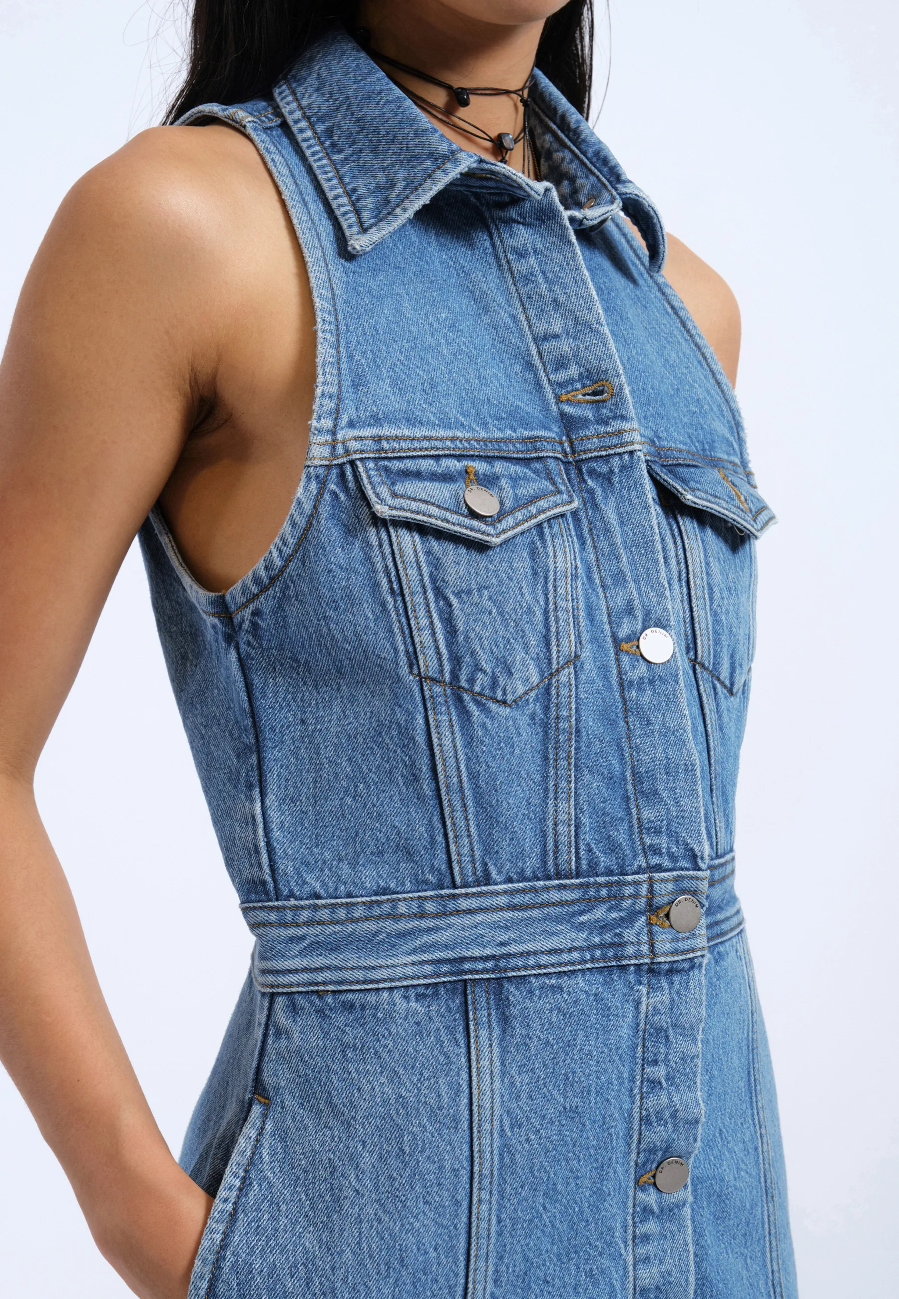Kinsley Dress - Stream Sky Retro - Image 4