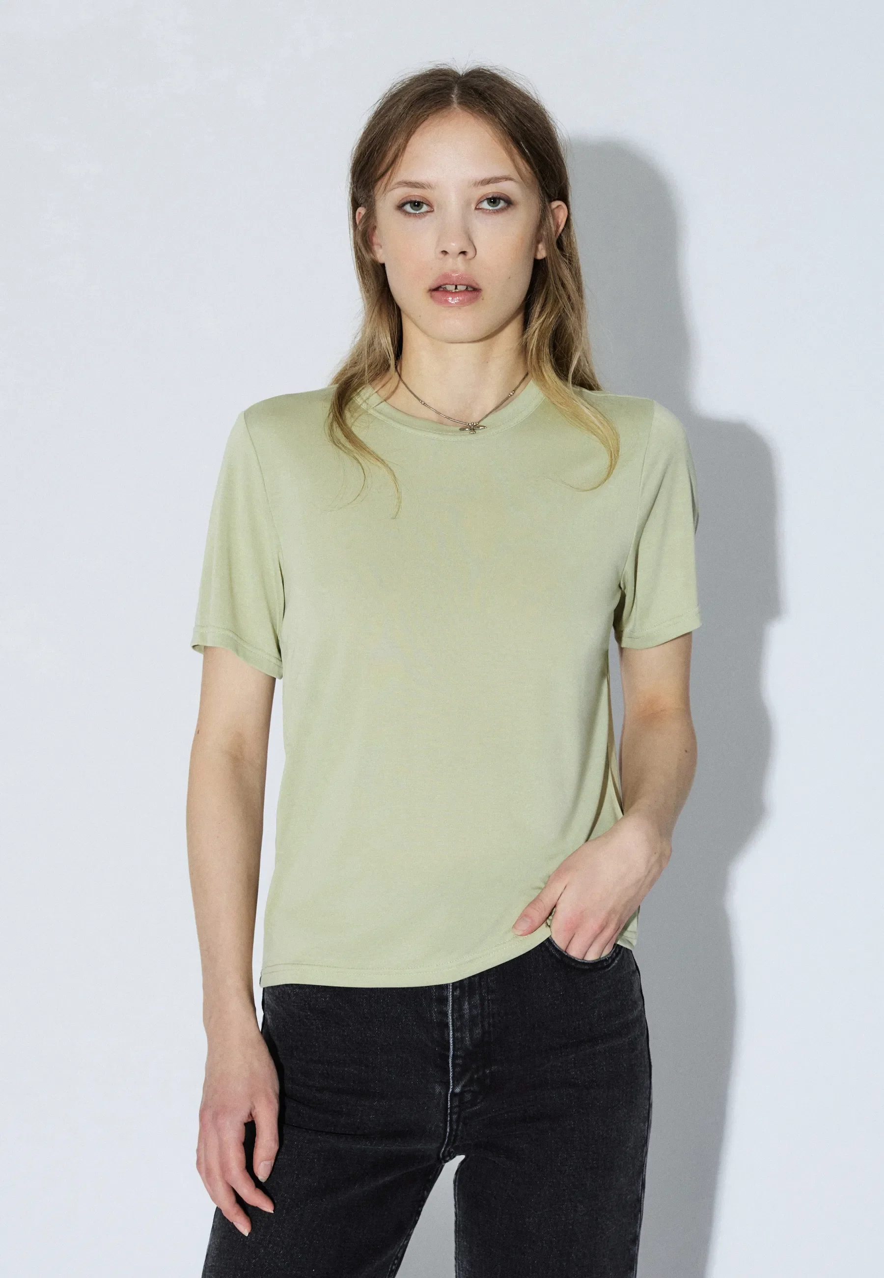Lyra Top - Lt Green Mono - Image 5
