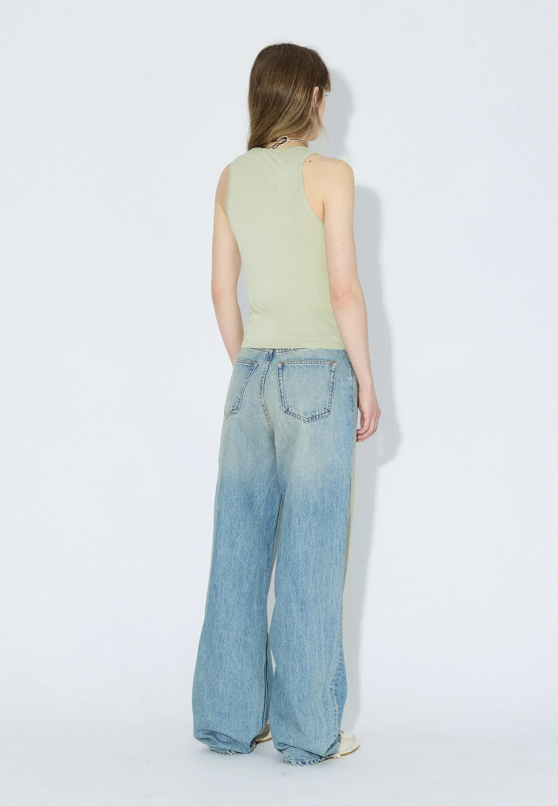Mella Top - Lt Green Mono - Image 4
