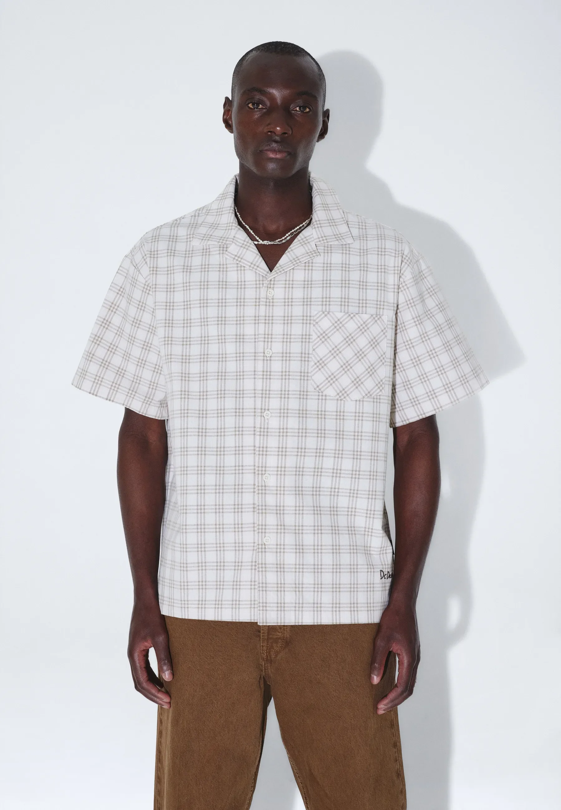 Mile Shirt - Ecru Summer Check - Image 10