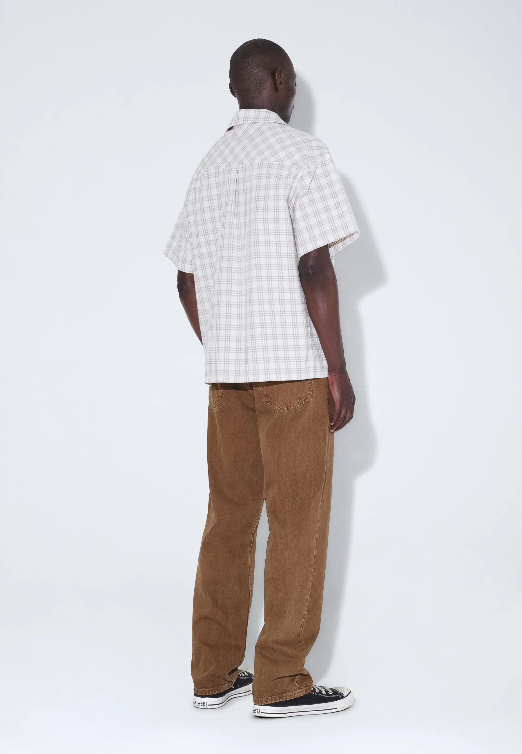 Mile Shirt - Ecru Summer Check - Image 11