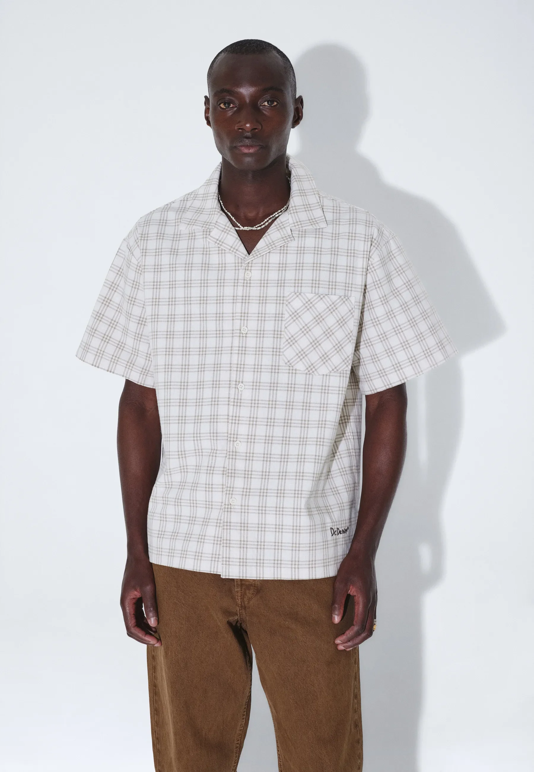 Mile Shirt - Ecru Summer Check - Image 3