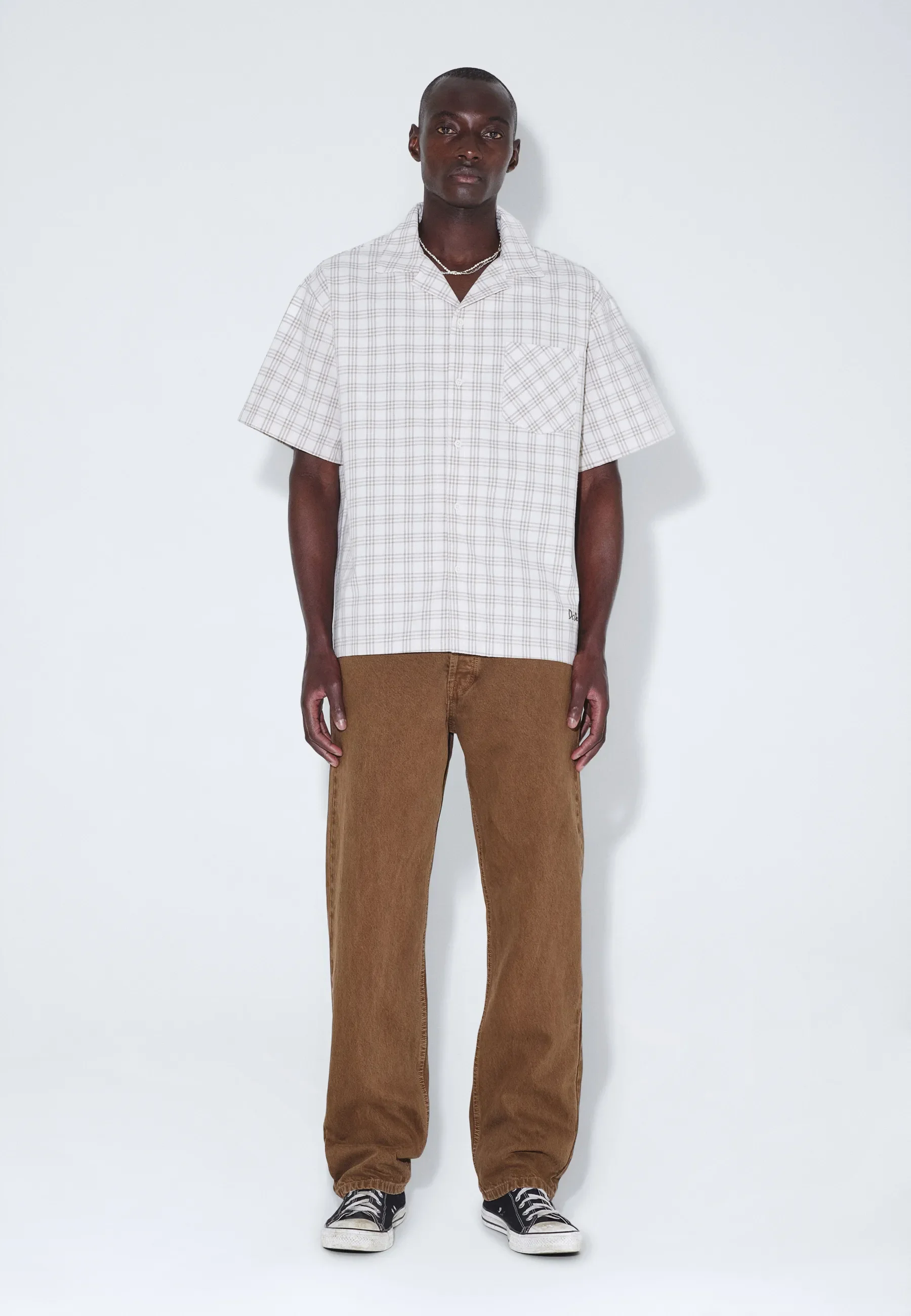 Mile Shirt - Ecru Summer Check - Image 6