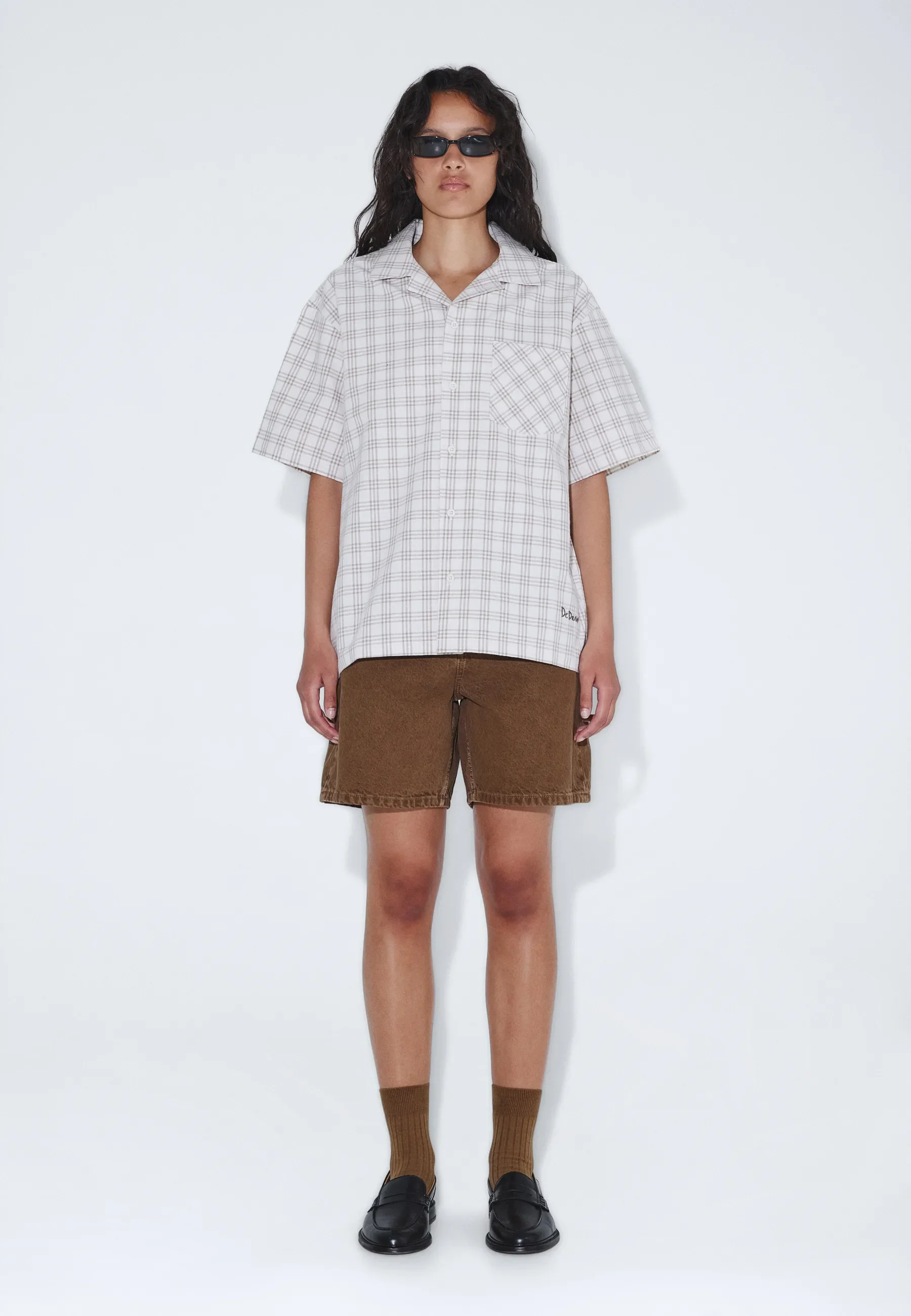 Mile Shirt - Ecru Summer Check - Image 8