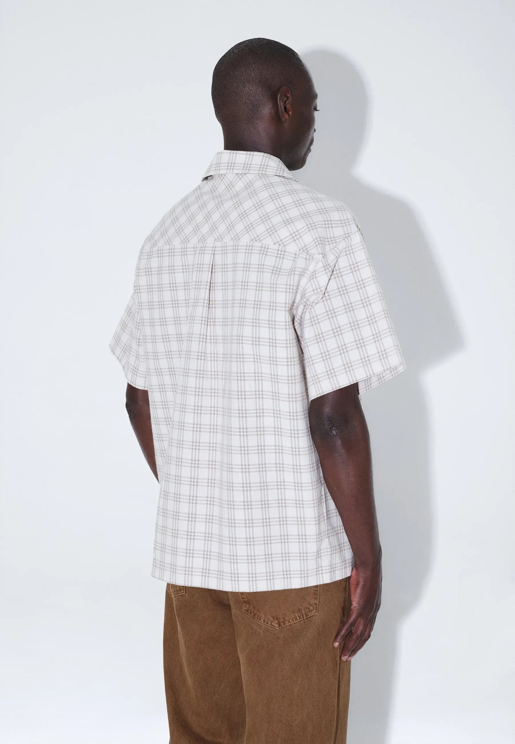 Mile Shirt - Ecru Summer Check - Image 9