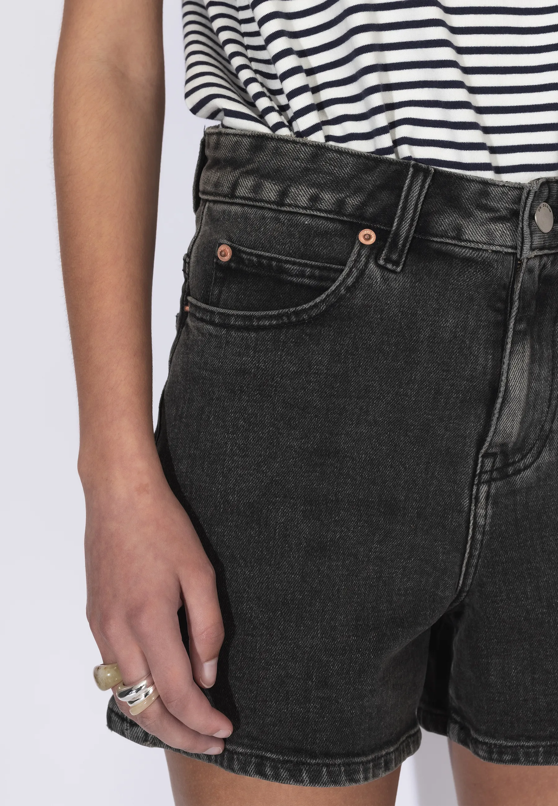Nora Shorts - Tar Aged Black - Image 7