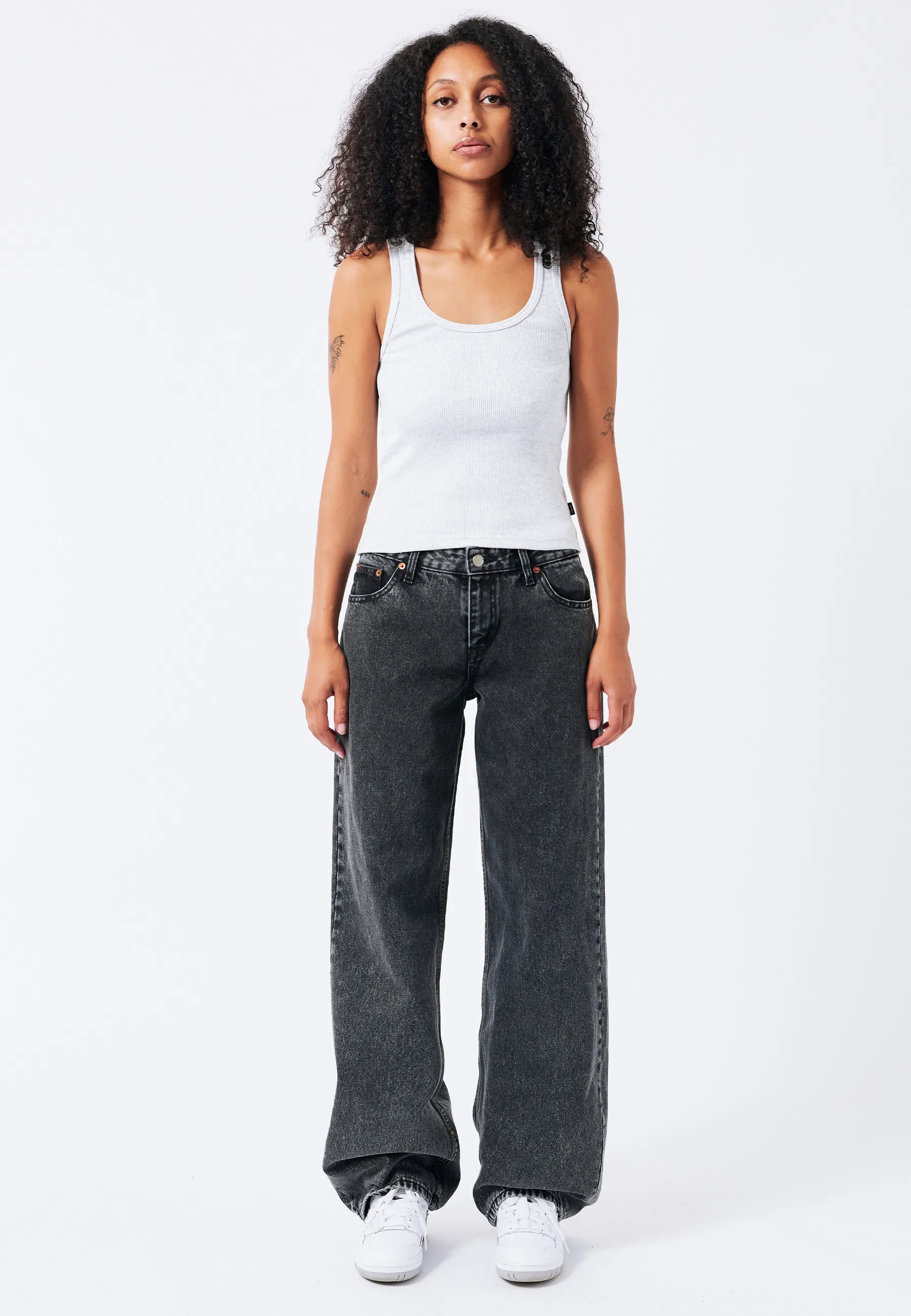 Nyla Top - Light Grey Melange - Image 3
