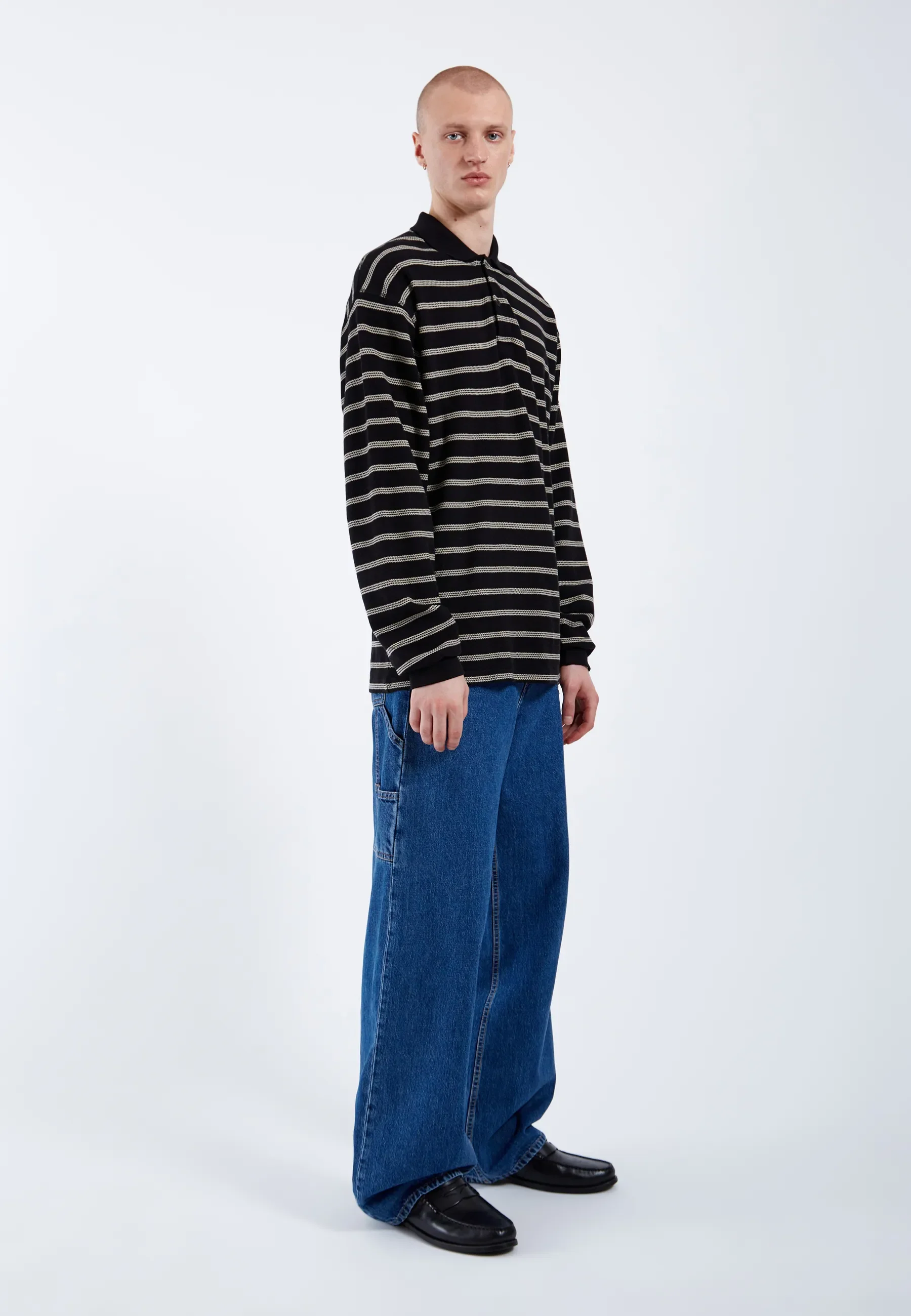 Reno Polo - Black SL Stripe - Image 2