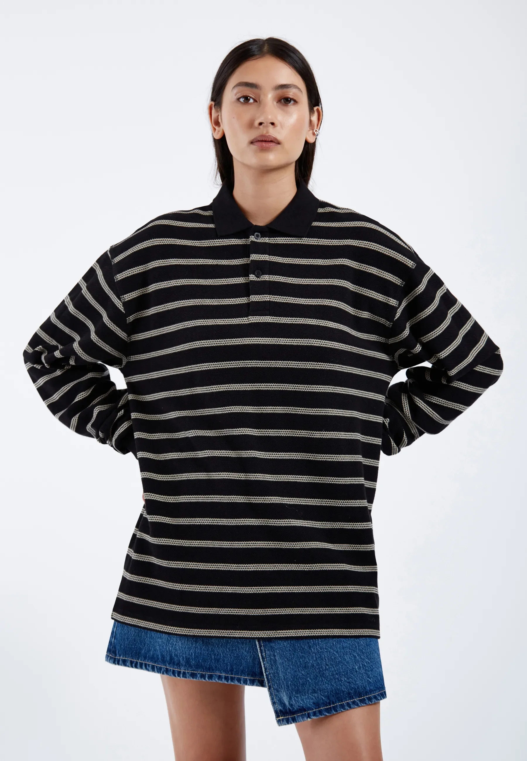 Reno Polo - Black SL Stripe - Image 7