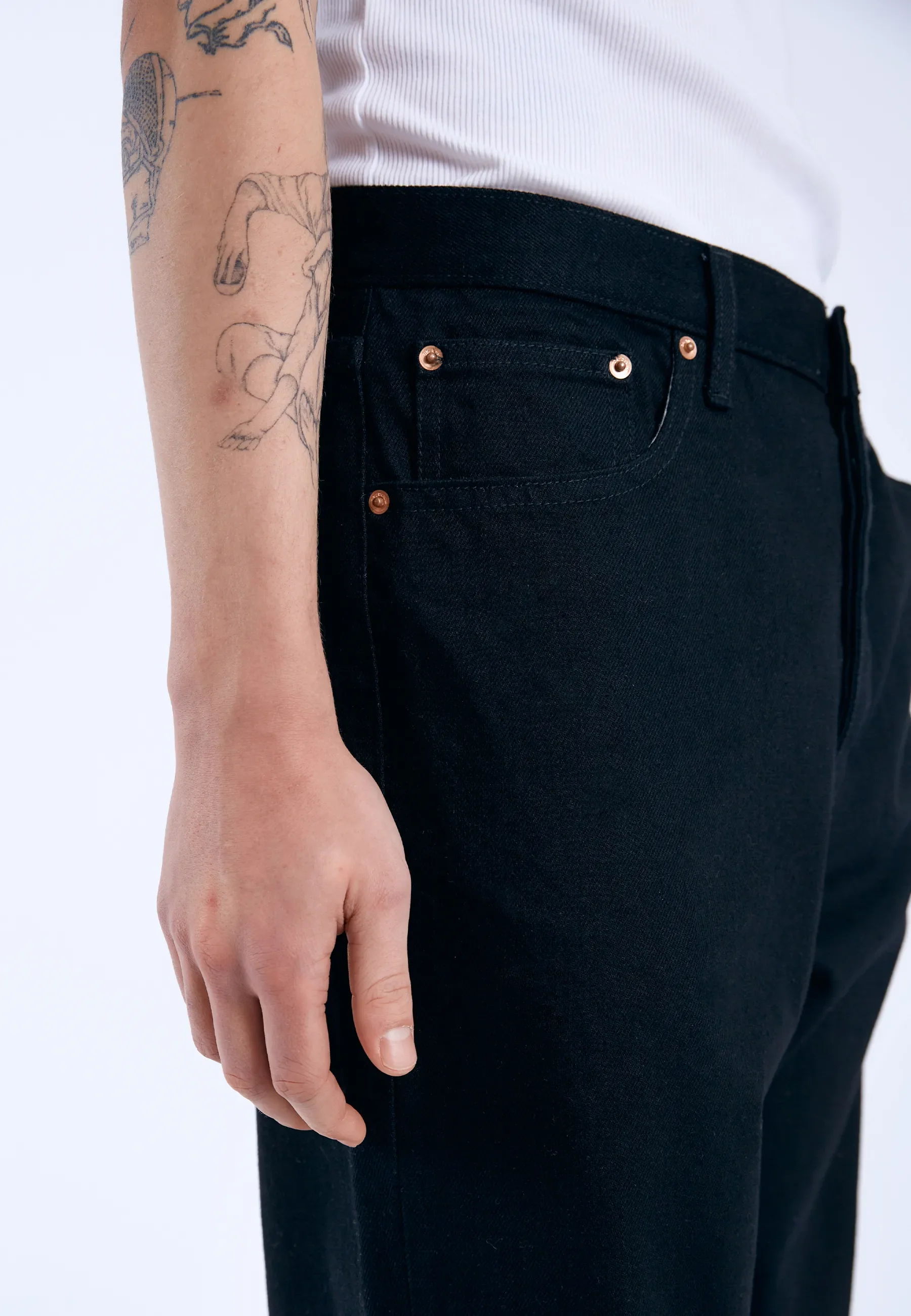 Rift Wide Bootcut - Black - Image 8