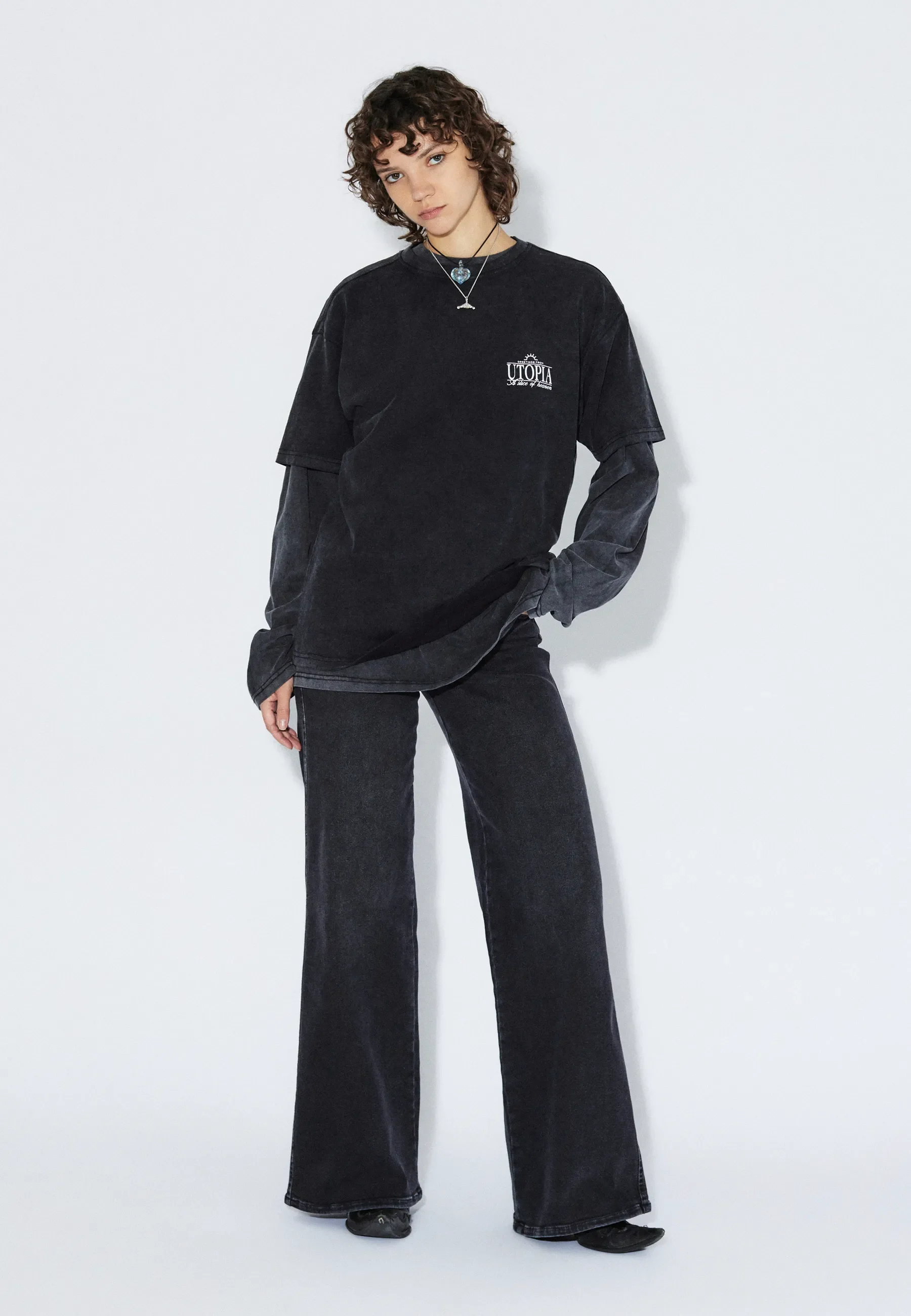 Trooper Tee - Washed Black Utopia - Image 2