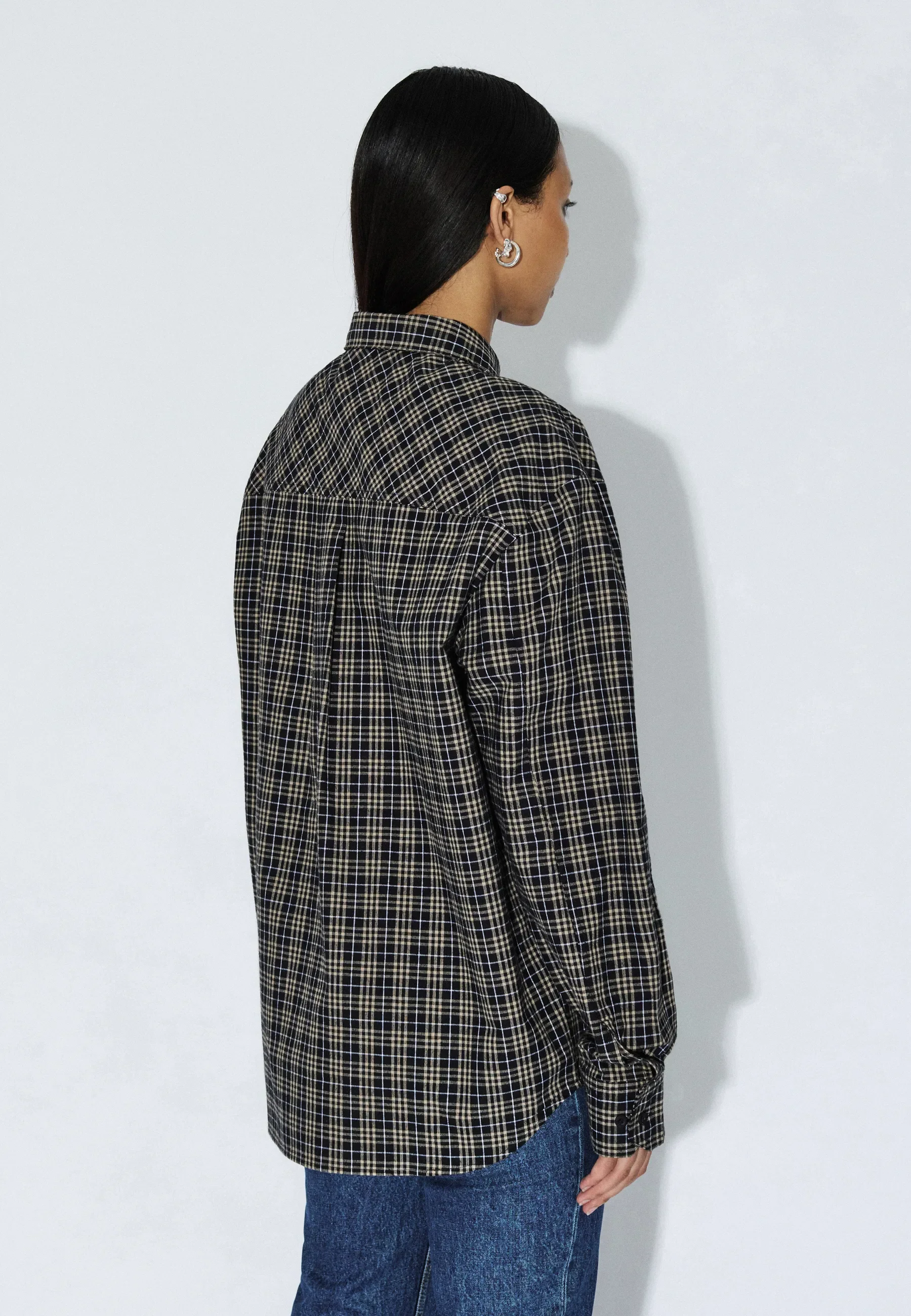 Wes Shirt - Black Summer Check - Image 10