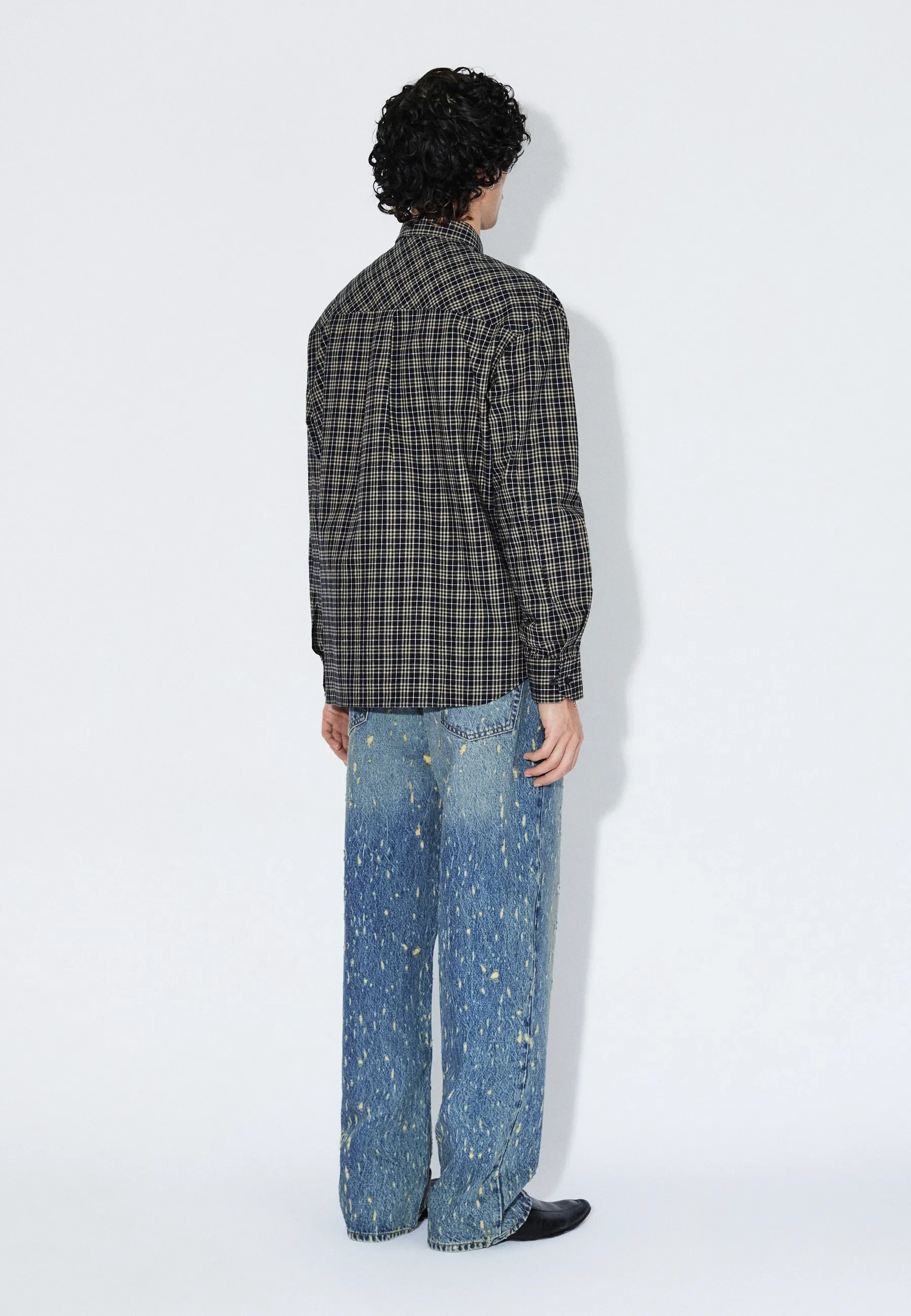 Wes Shirt - Black Summer Check - Image 3