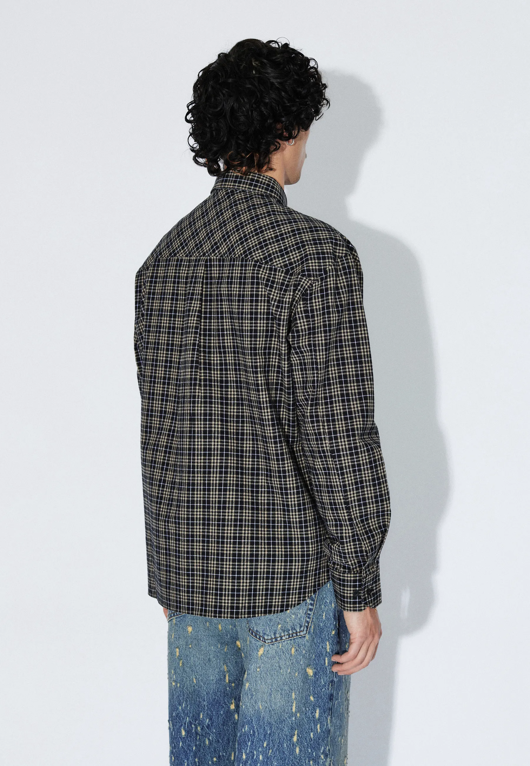 Wes Shirt - Black Summer Check - Image 6