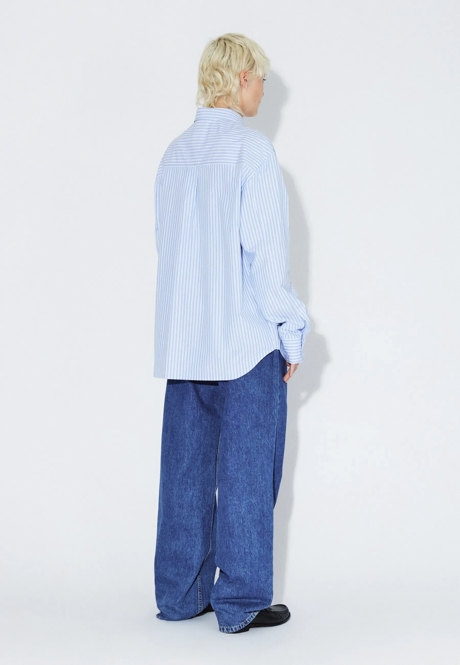 Wes Shirt - Lt Blue Stripe Draw - Image 10