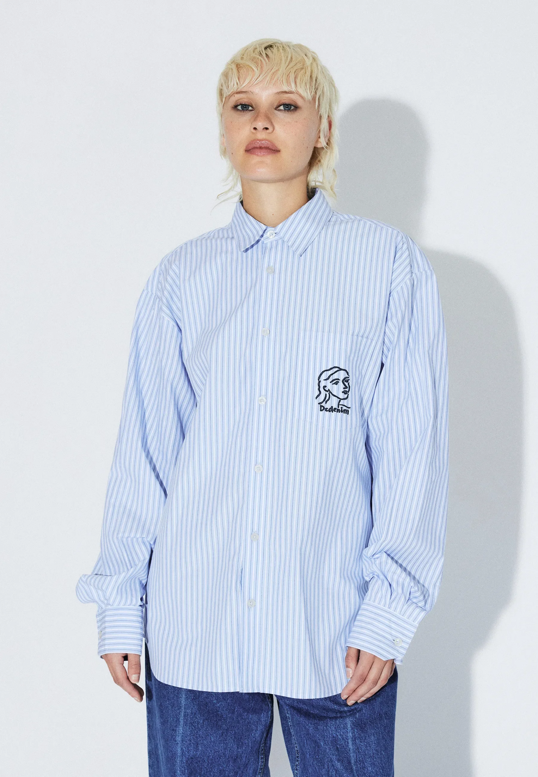 Wes Shirt - Lt Blue Stripe Draw - Image 12